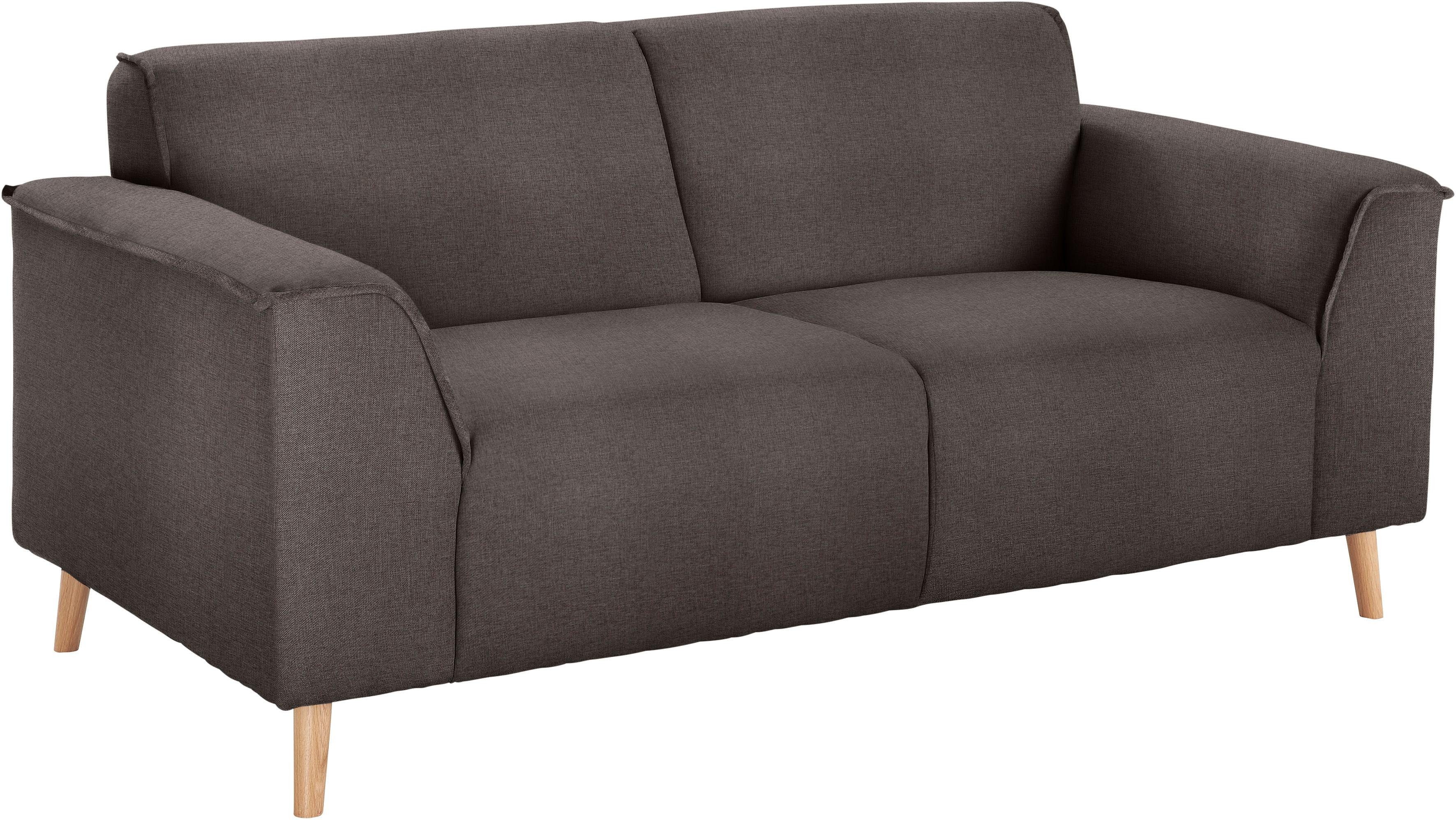 andas 2-zitsbank Janek met binnenvering en opstaande naad in scandinavisch design