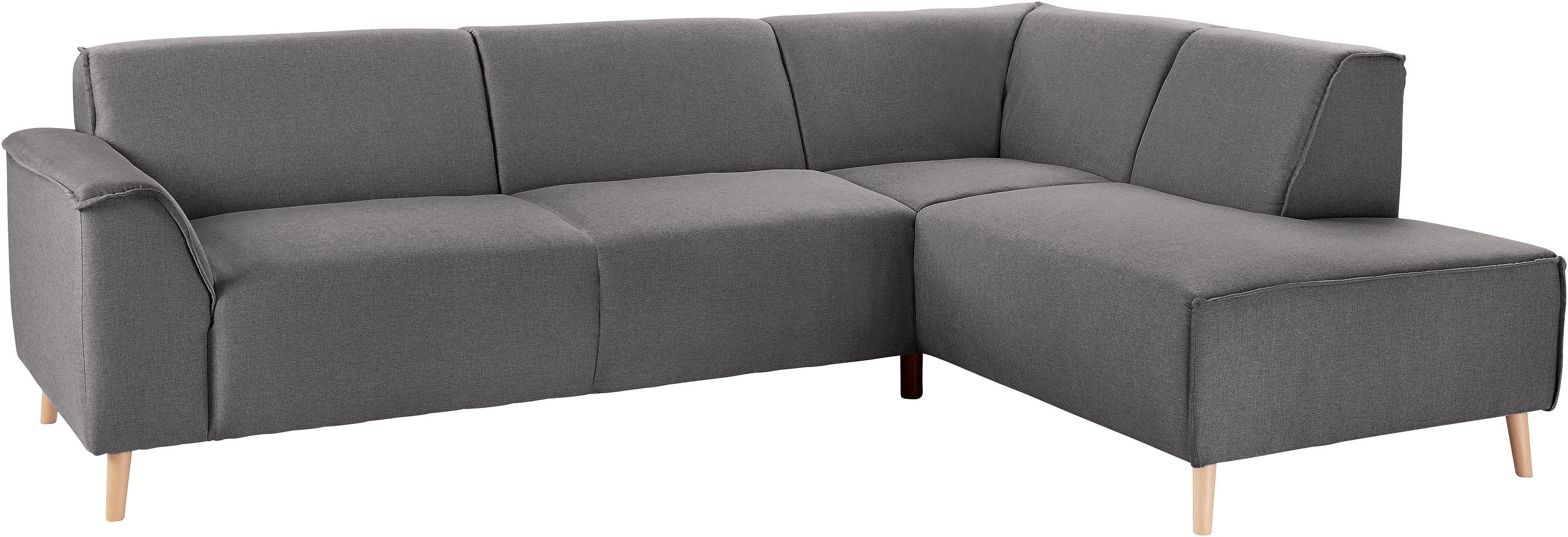 andas Hoekbank Janek L-vorm met binnenvering en opstaande naad in scandinavisch design