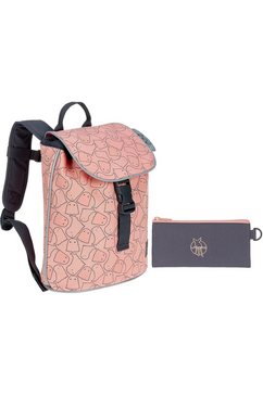 laessig kinderrugzak 4kids spooky peach, mini duffle backpack door peta goedgekeurd veganistisch roze