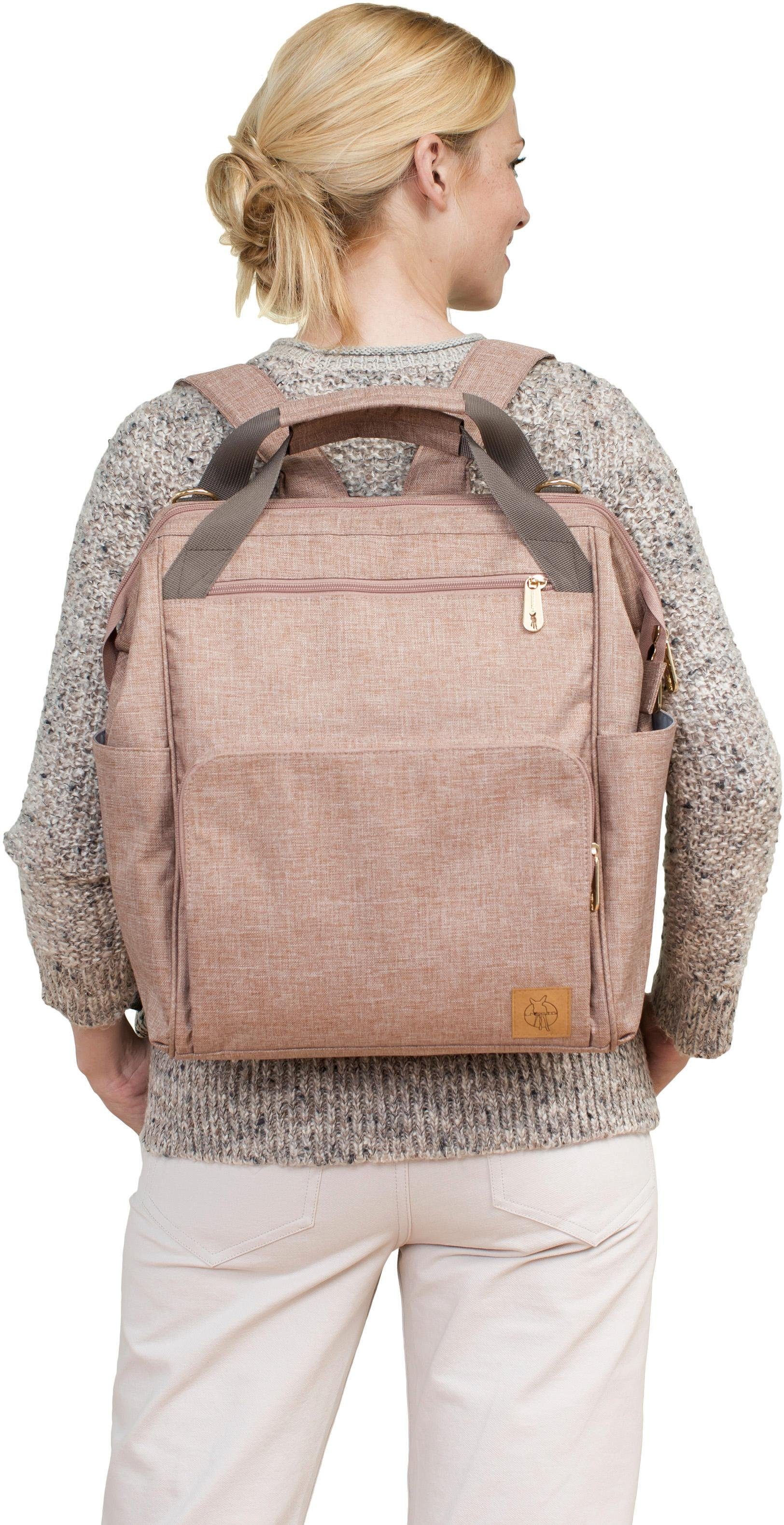 Lässig Luierrugzak Glam, Goldie, Backpack Rose Door PETA goedgekeurd veganistisch