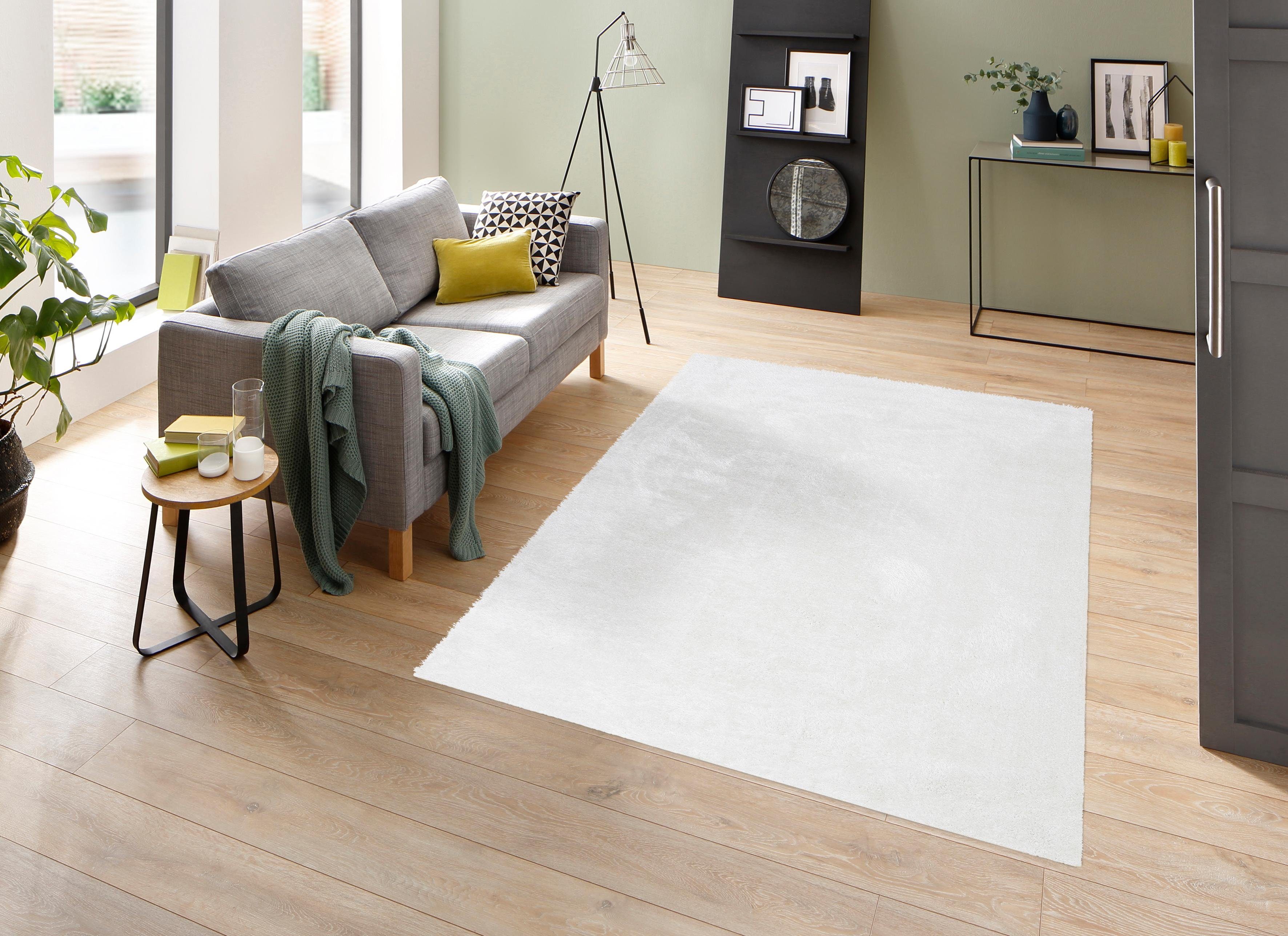 my home Hoogpolig vloerkleed Micro Soft Ideal Microvezel, extra zacht, zacht, gemakkelijk in onderhoud, elegant, uni