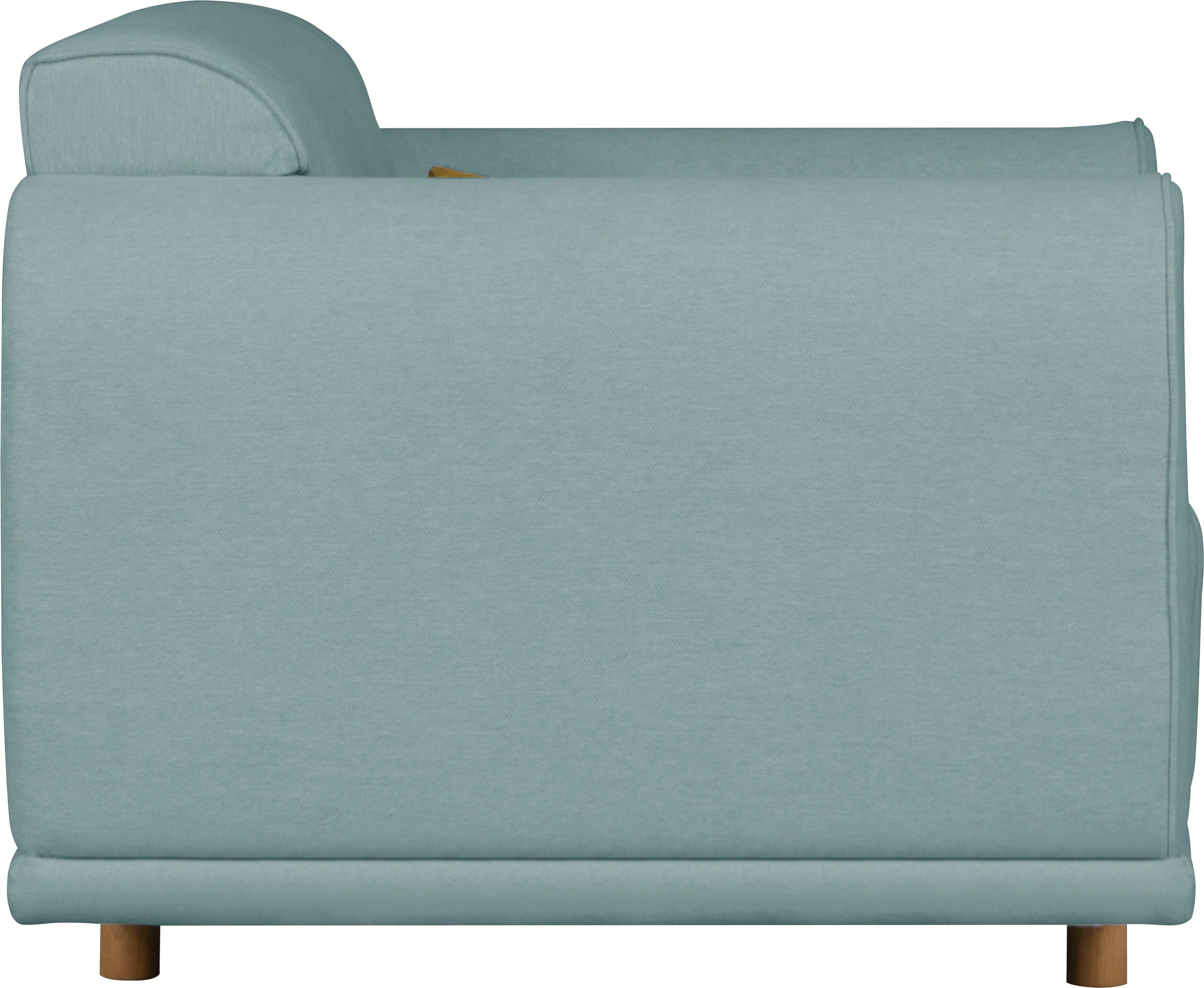 andas Loveseat Maroon stoel in een scandinavisch design, met losse kussens (set)