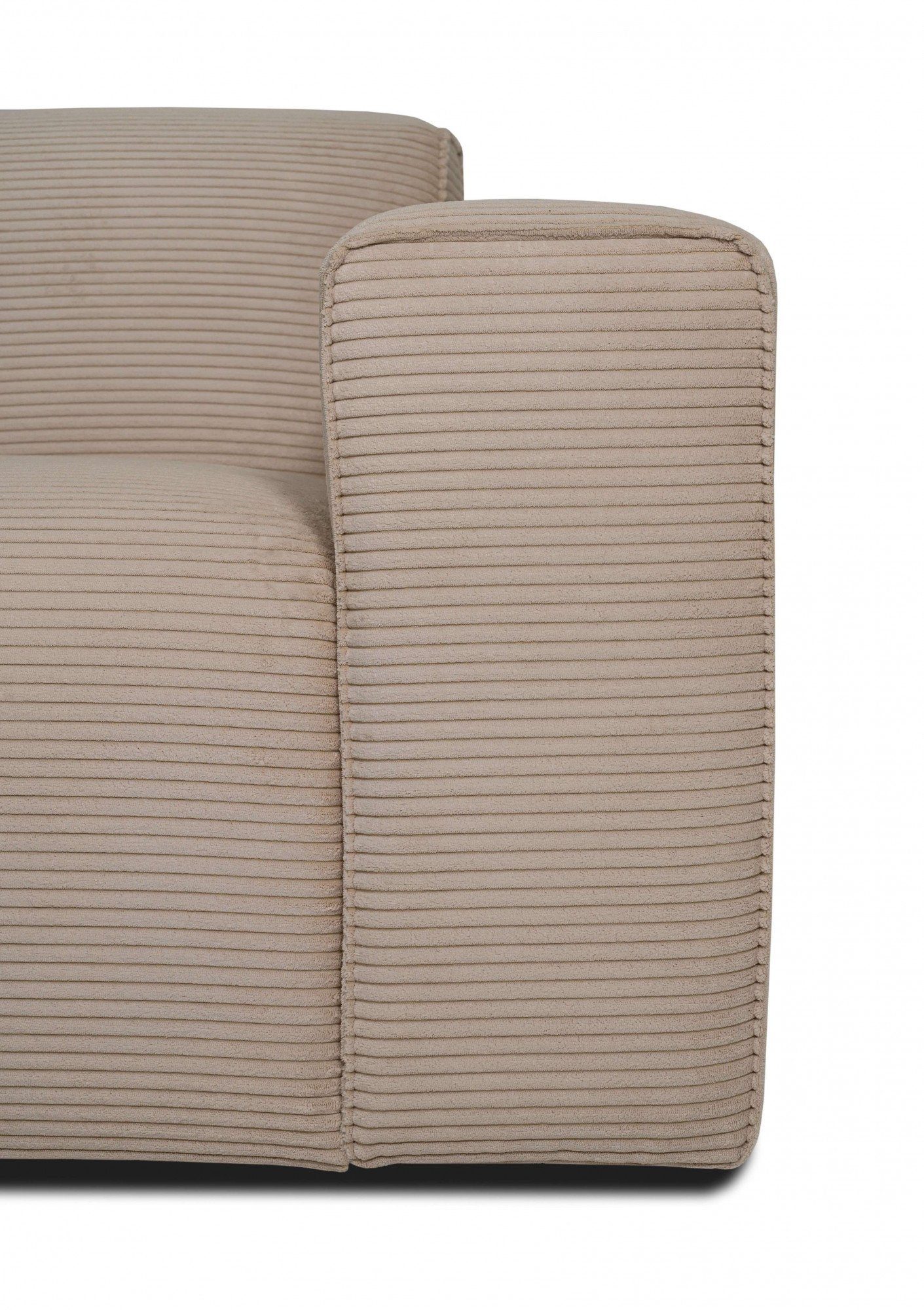 INOSIGN Hoekbank Clayton in een trendy ribfluwelen bekleding, diverse combinaties mogelijk