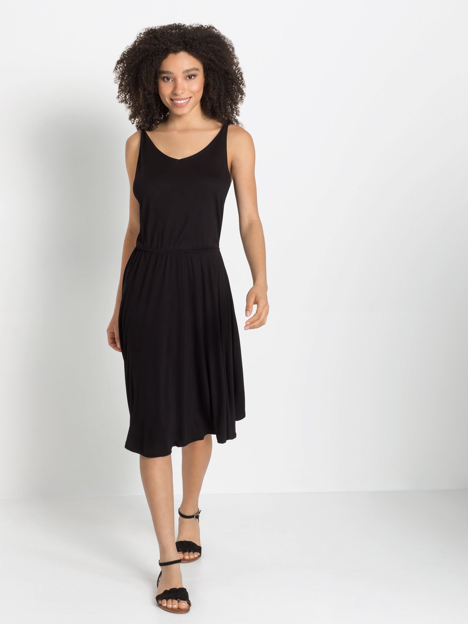 Vivance Jerseyjurk met knoopdetails