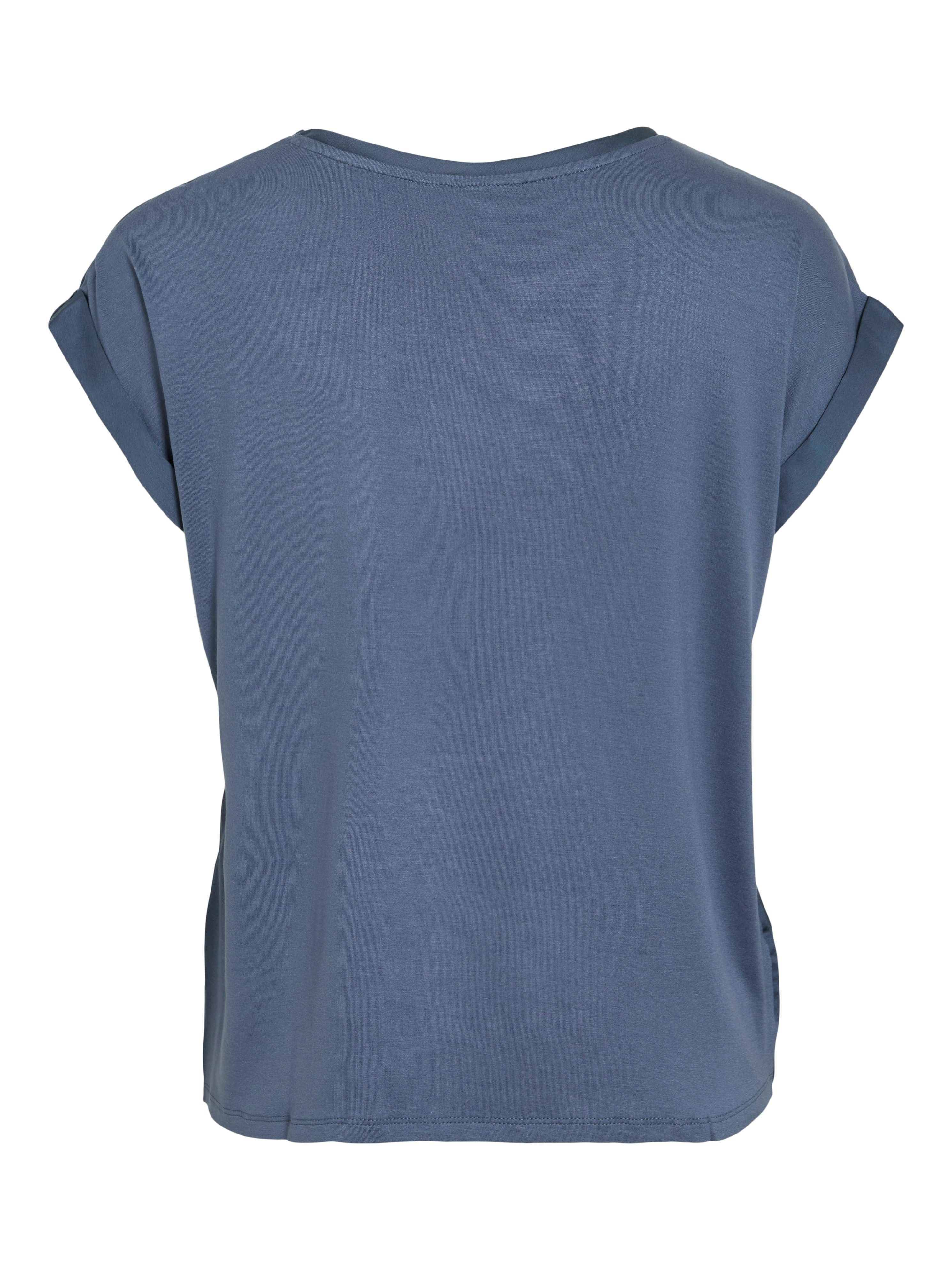 Vila Shirt met korte mouwen VIELLETTE S/S SATIN TOP - NOOS