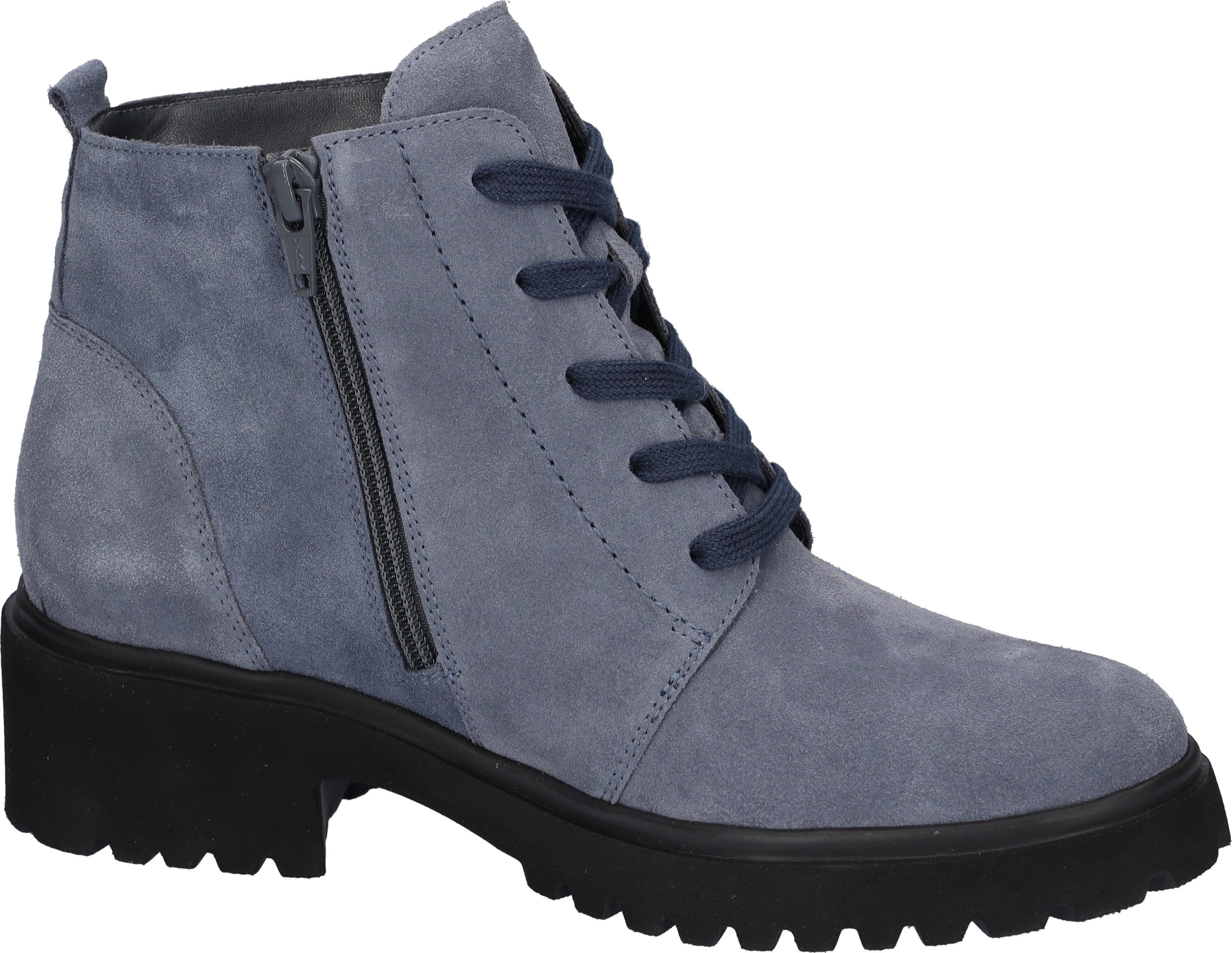 Waldläufer Hoge veterschoenen H-LUISE enkellaars, blokhak, in comfortabele schoenwijdte g (= breed)