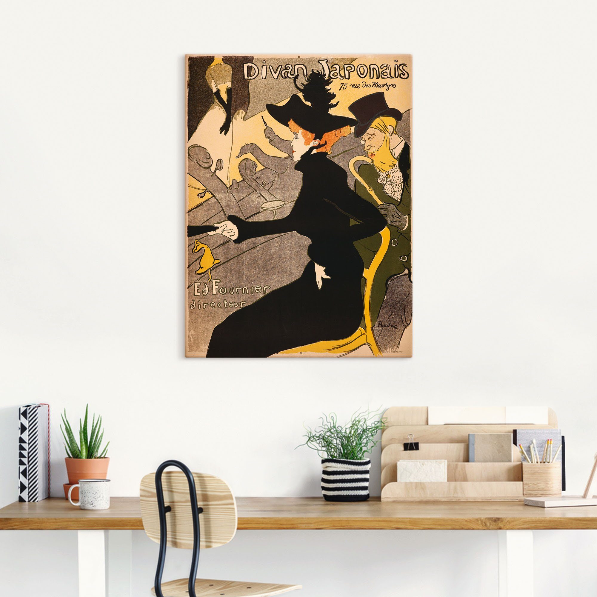 Artland Artprint op linnen Divan Japonais. Frankrijk, Parijs