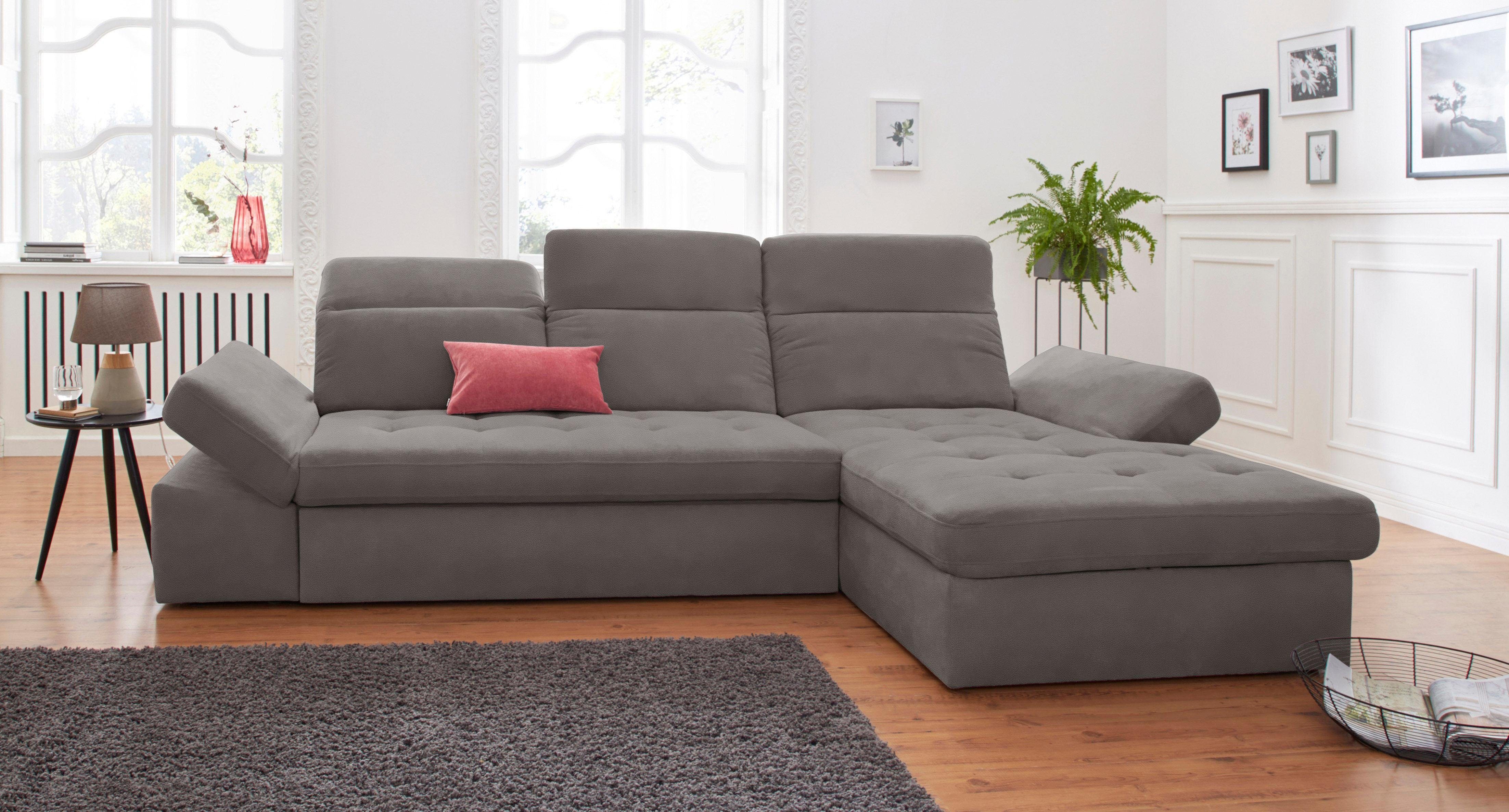 Sit&more Hoekbank Stardust L-vorm naar keuze met slaapfunctie en bedkist