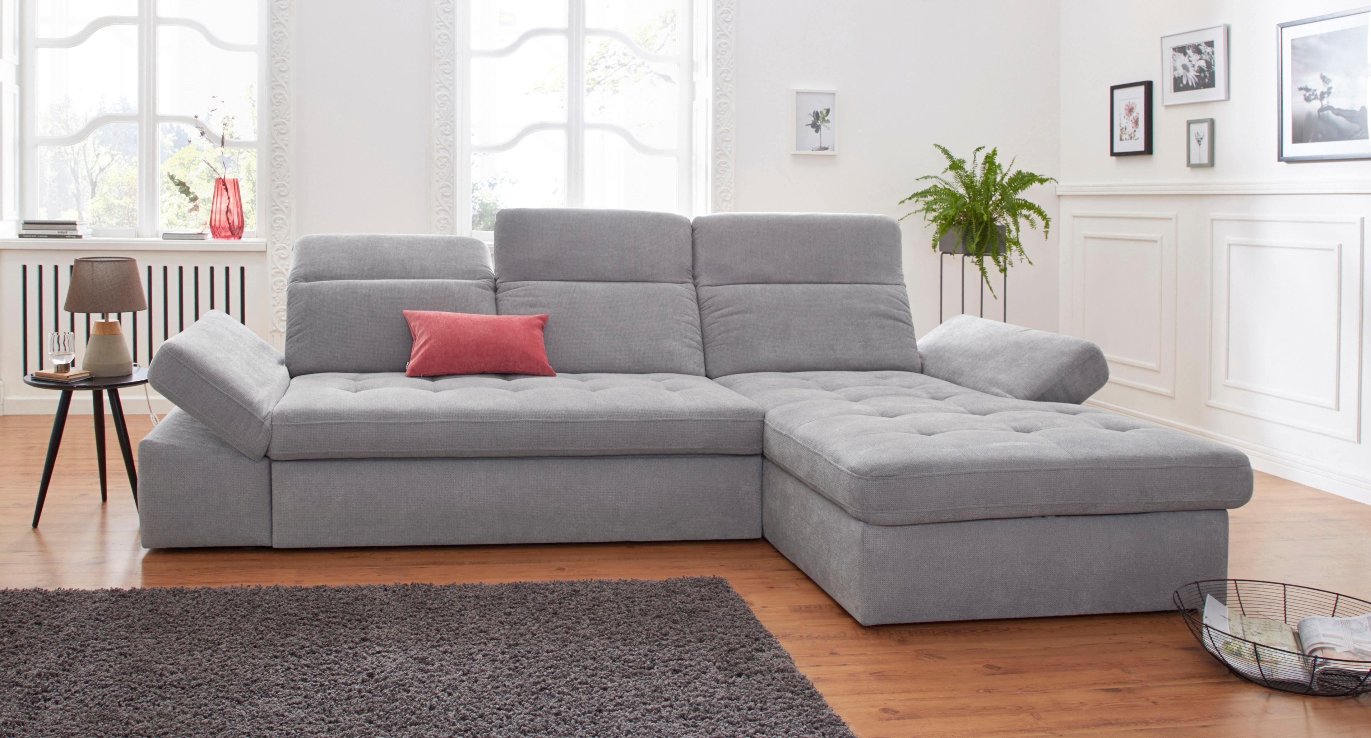Sit&more Hoekbank Stardust L-vorm naar keuze met slaapfunctie en bedkist