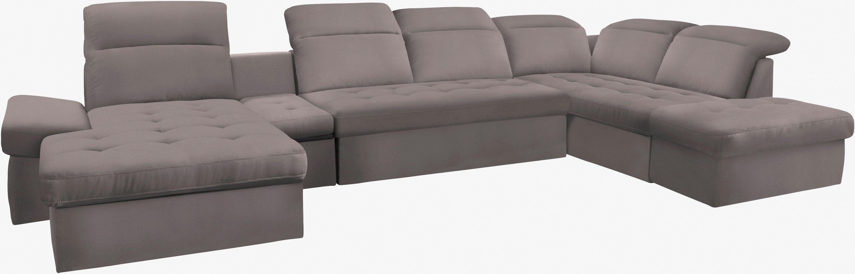 sit&more Zithoek Stardust U-vorm met verstelbare hoofdsteun, armleuningen en tafelelement