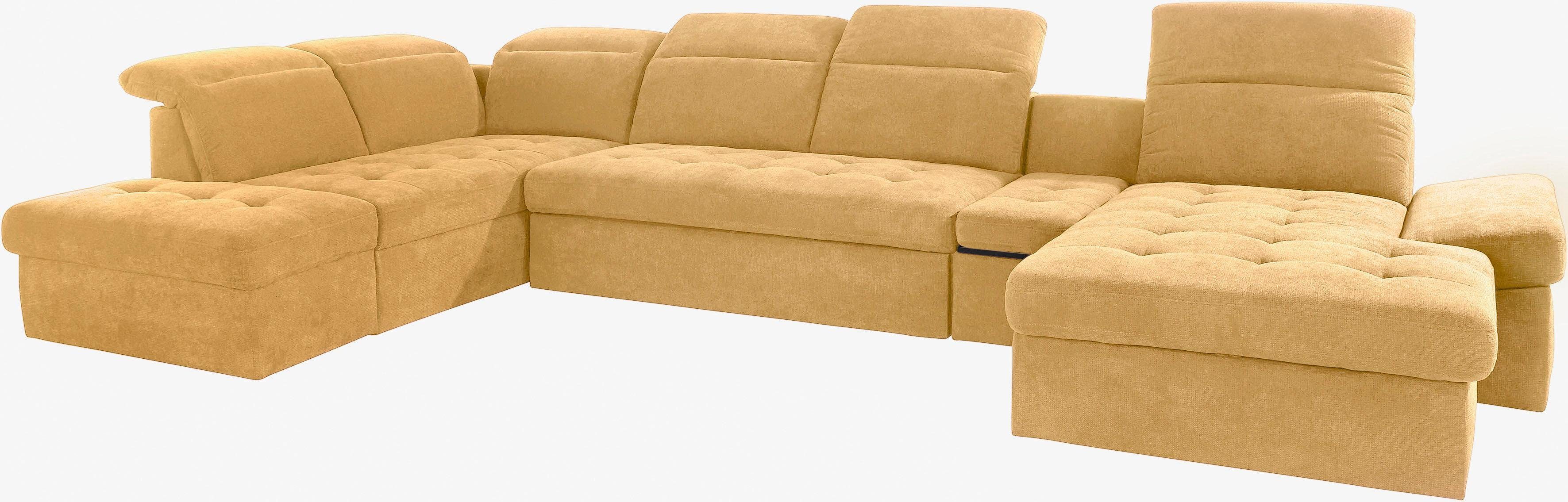 sit&more Zithoek Stardust U-vorm met verstelbare hoofdsteun, armleuningen en tafelelement