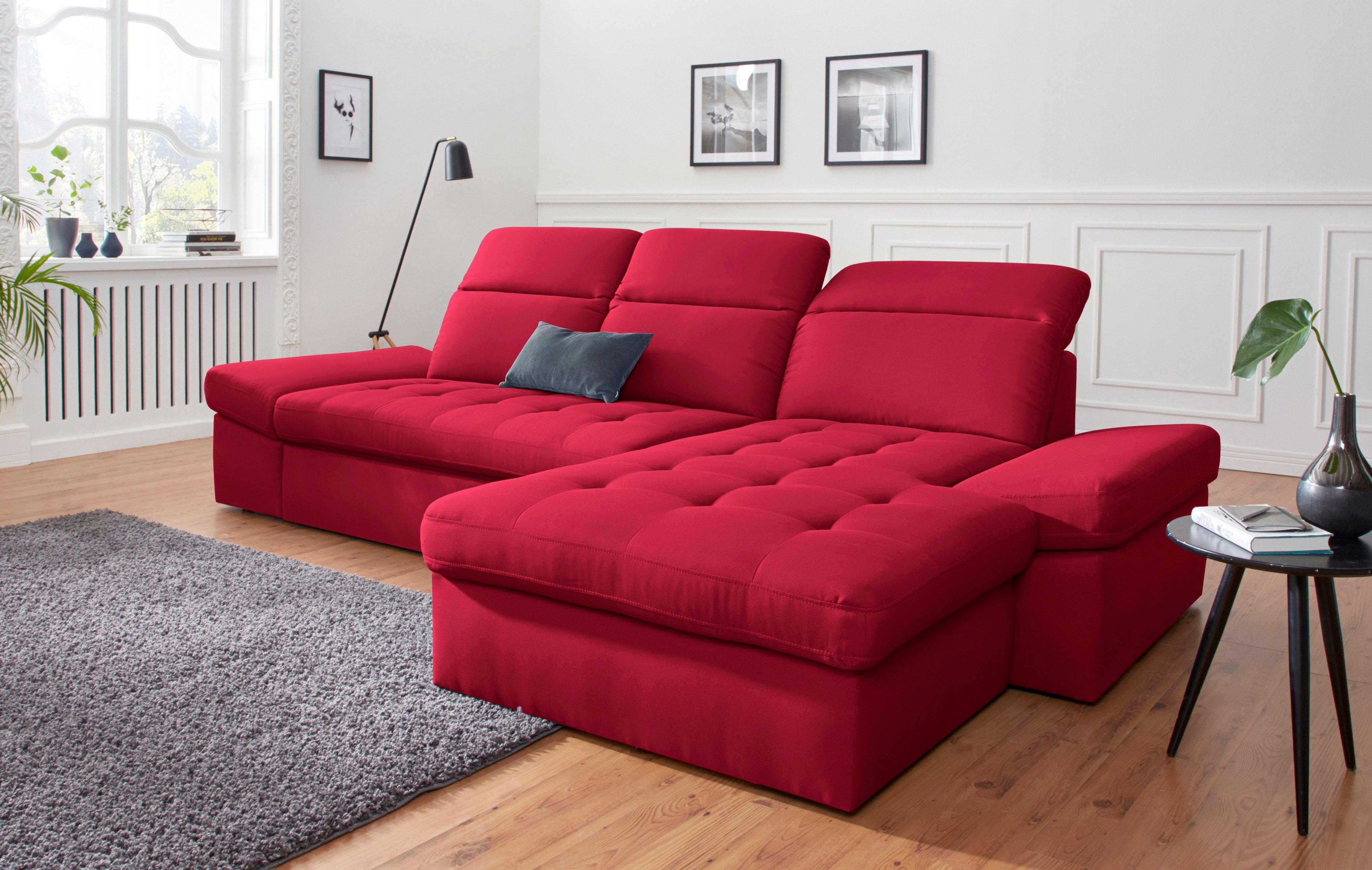 Sit&more Hoekbank Stardust L-vorm naar keuze met slaapfunctie en bedkist