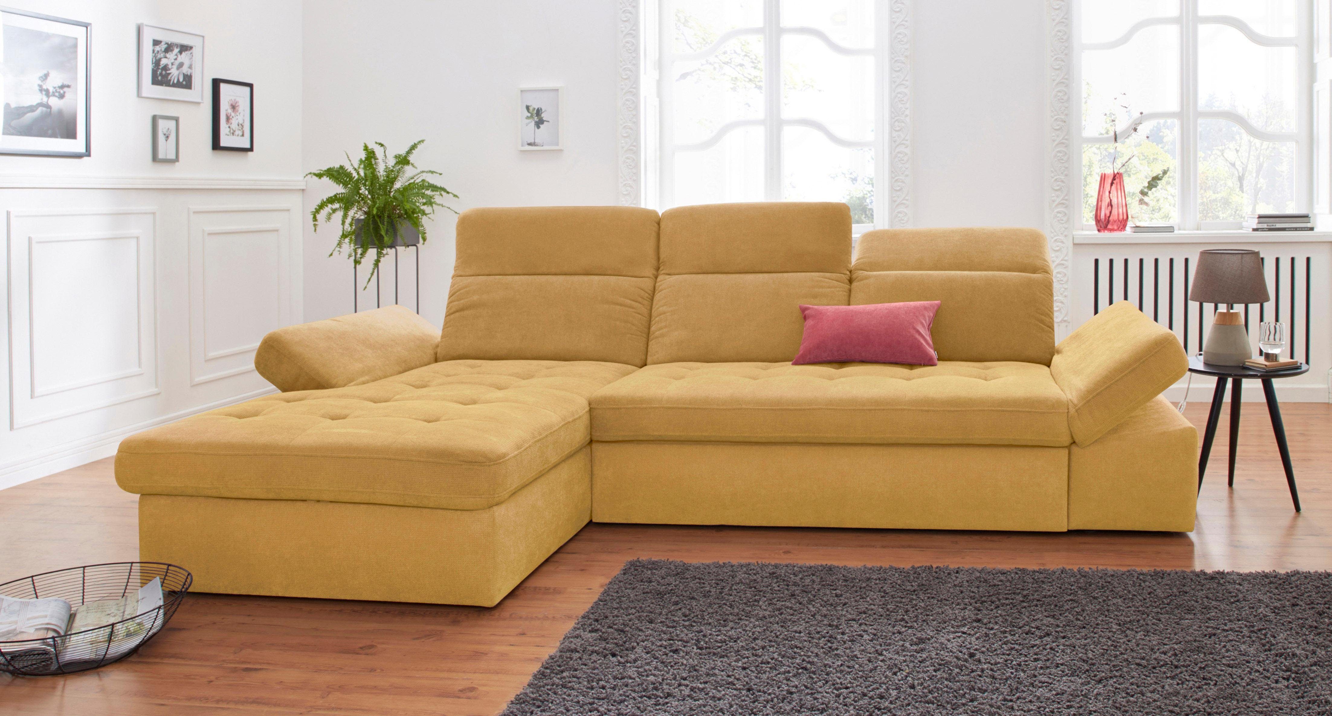 Sit&more Hoekbank Stardust L-vorm naar keuze met slaapfunctie en bedkist