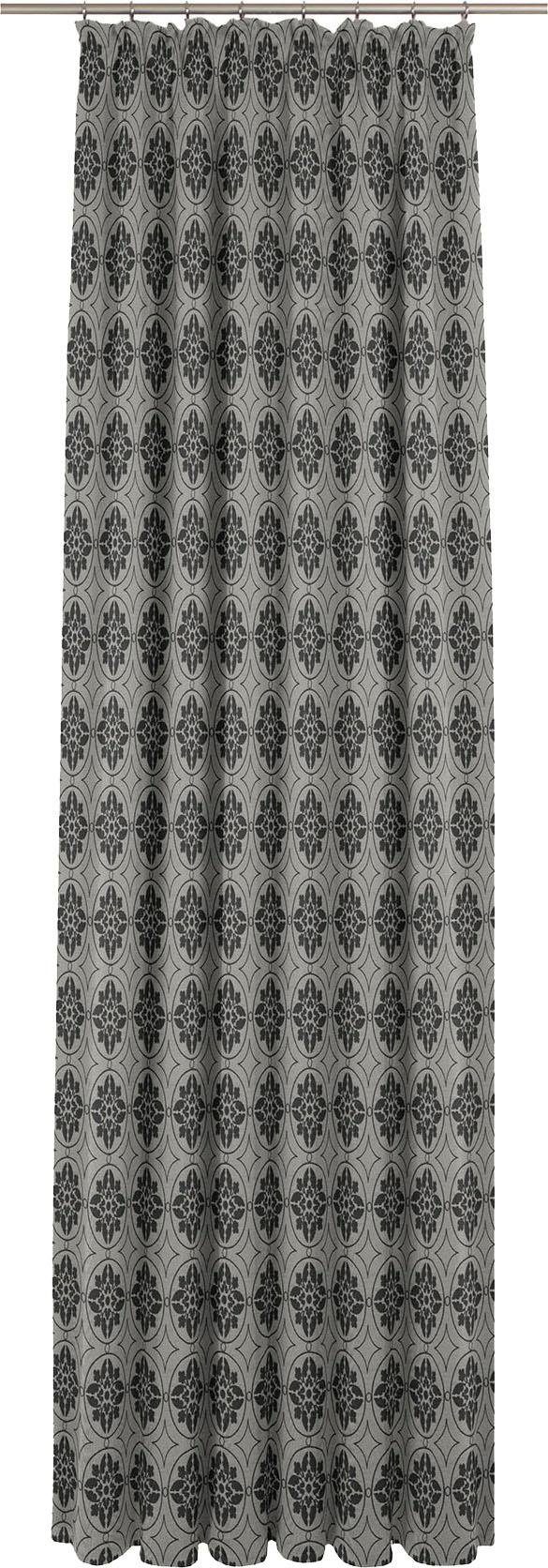 Adam Gordijn Romantic Puligny A (1 stuk) kant & klaar gordijnen maat hxb: 175x145 cm zwart