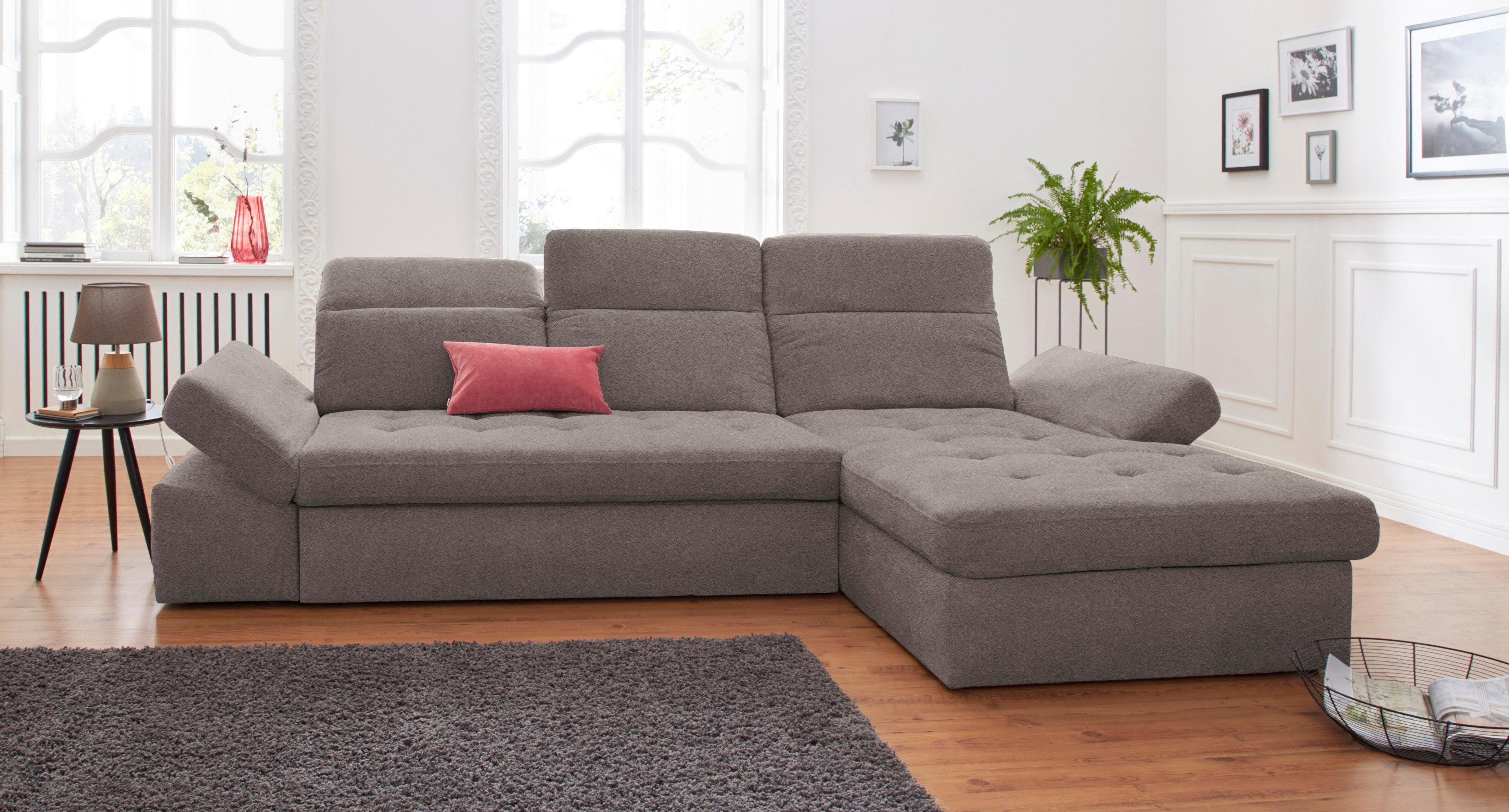 Sit&more Hoekbank Stardust L-vorm naar keuze met slaapfunctie en bedkist