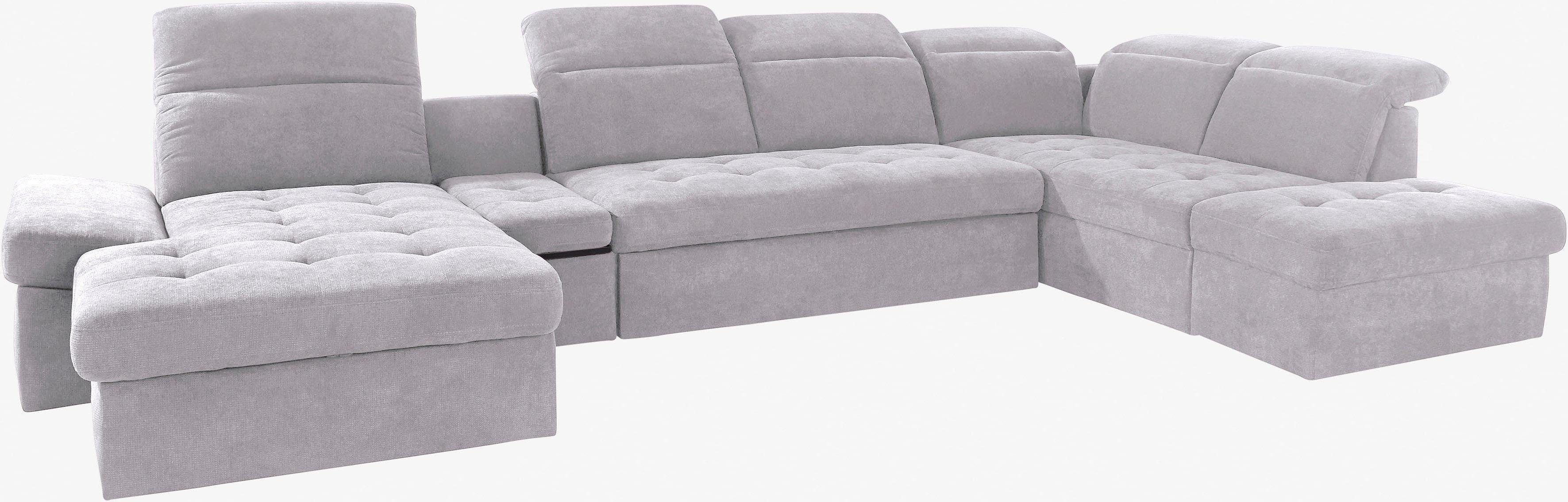 sit&more Zithoek Stardust U-vorm met verstelbare hoofdsteun, armleuningen en tafelelement
