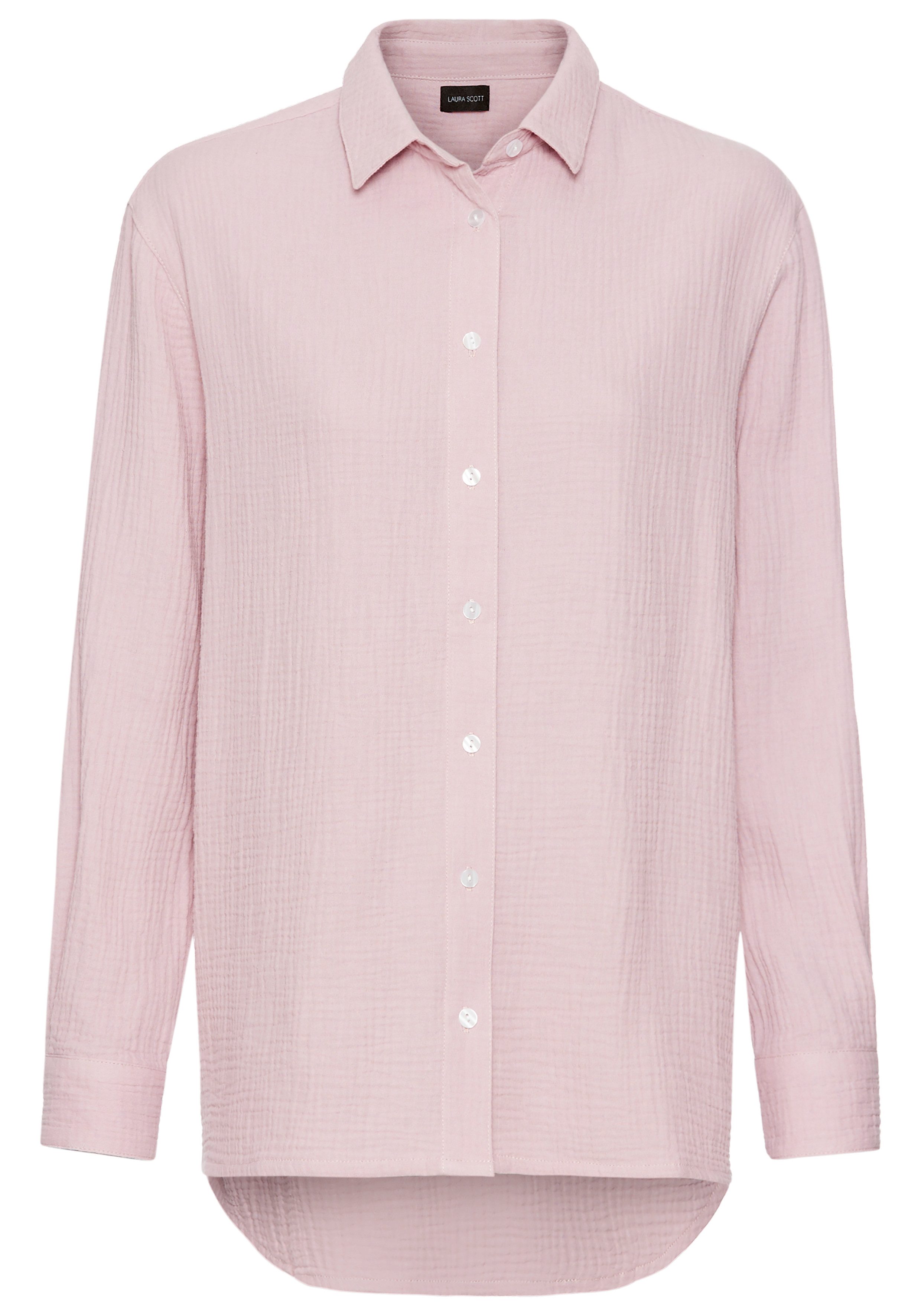 Laura Scott Lange blouse in musselin-kwaliteit
