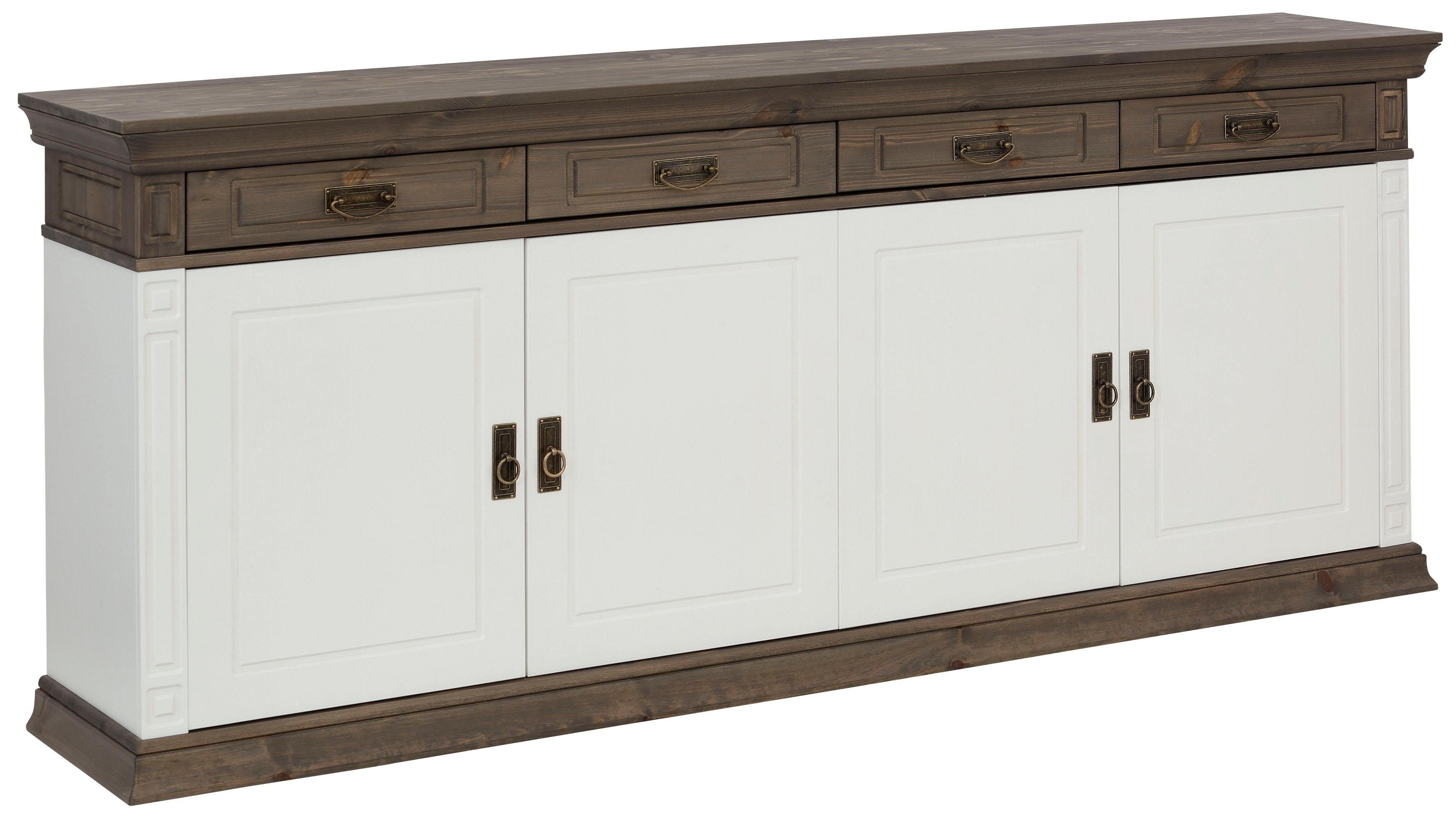 Home affaire Dressoir Vinales Commode in klassieke landelijke stijl, breedte 202 cm