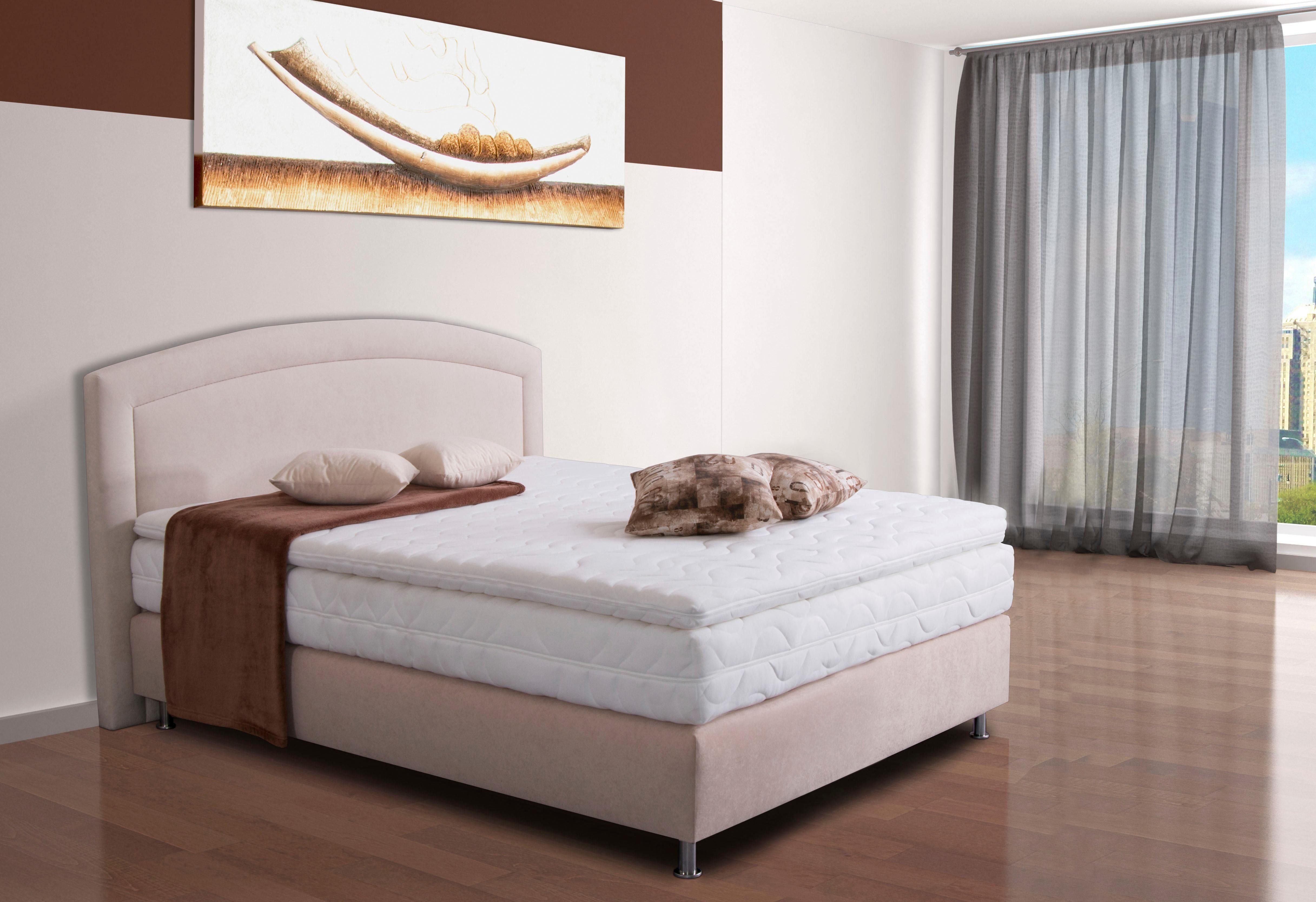 Westfalia Polsterbetten Boxspring met topmatras boxsprings beige