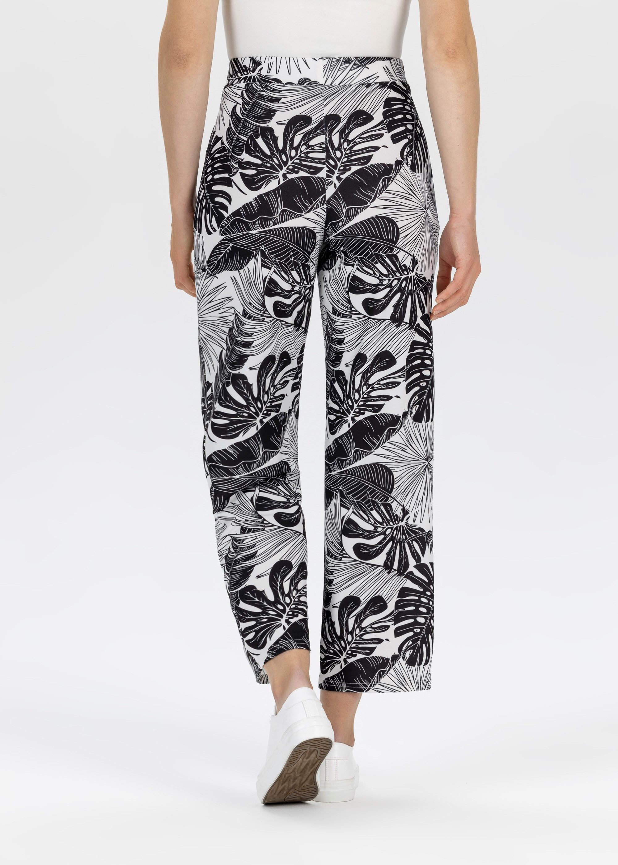 Stehmann 7/8 broek met een bloemmotief