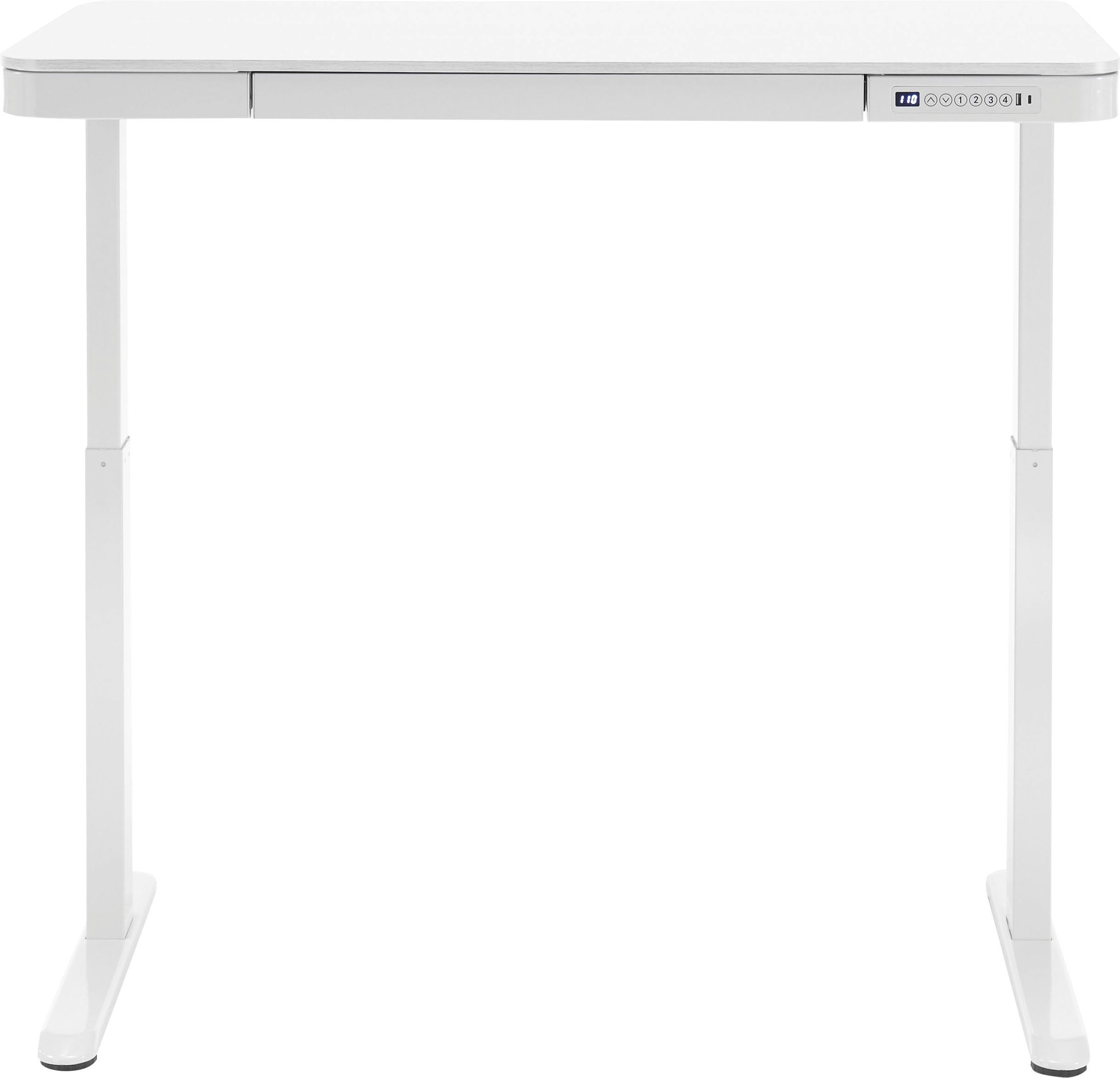 MCA furniture Bureau Barco elektrisch in hoogte verstelbaar van 72-122 cm, breedte 120 cm
