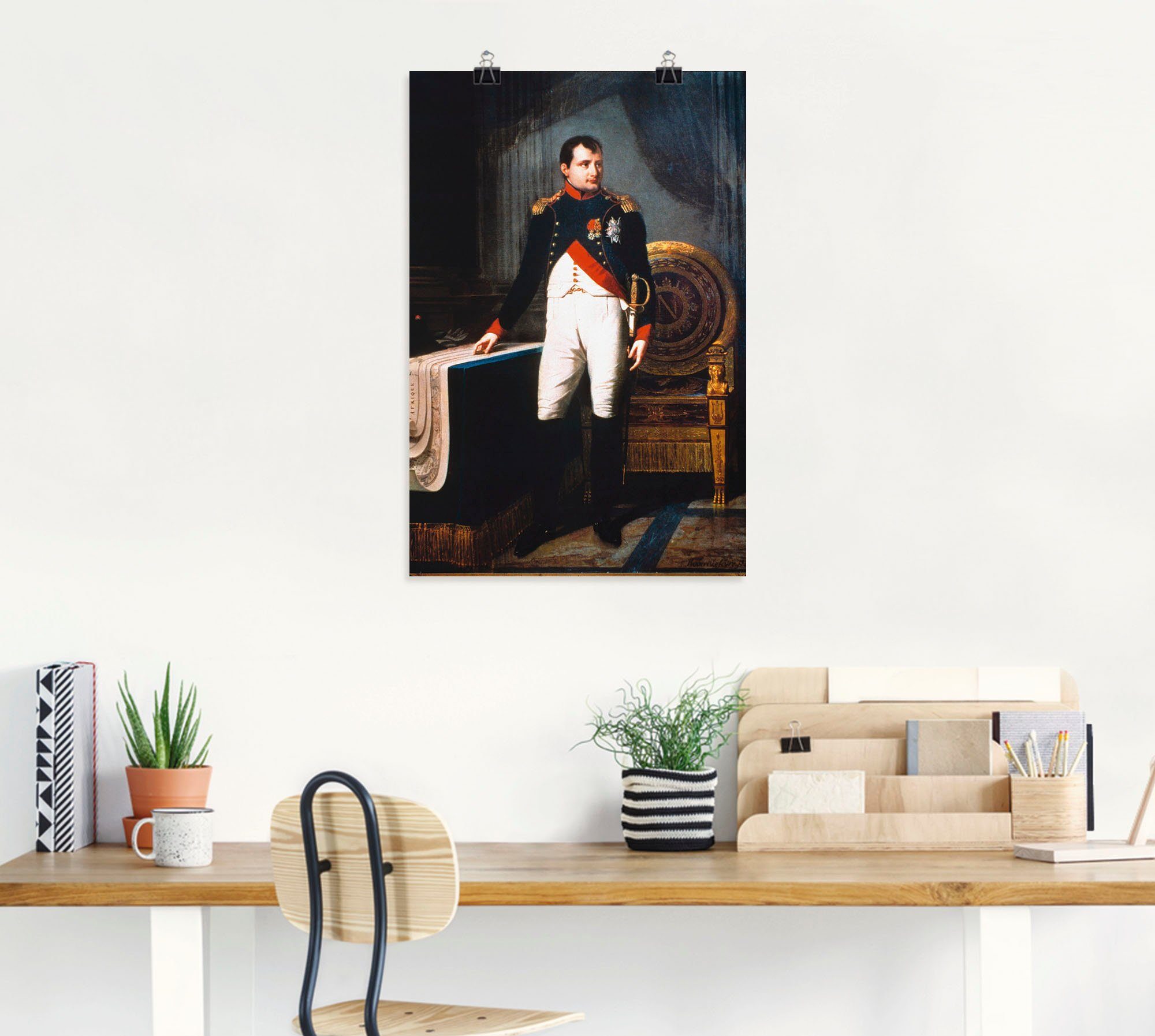 Artland Poster Napoleon Bonaparte, 1809 als artprint van aluminium, artprint op linnen, muursticker of poster in verschillende maten
