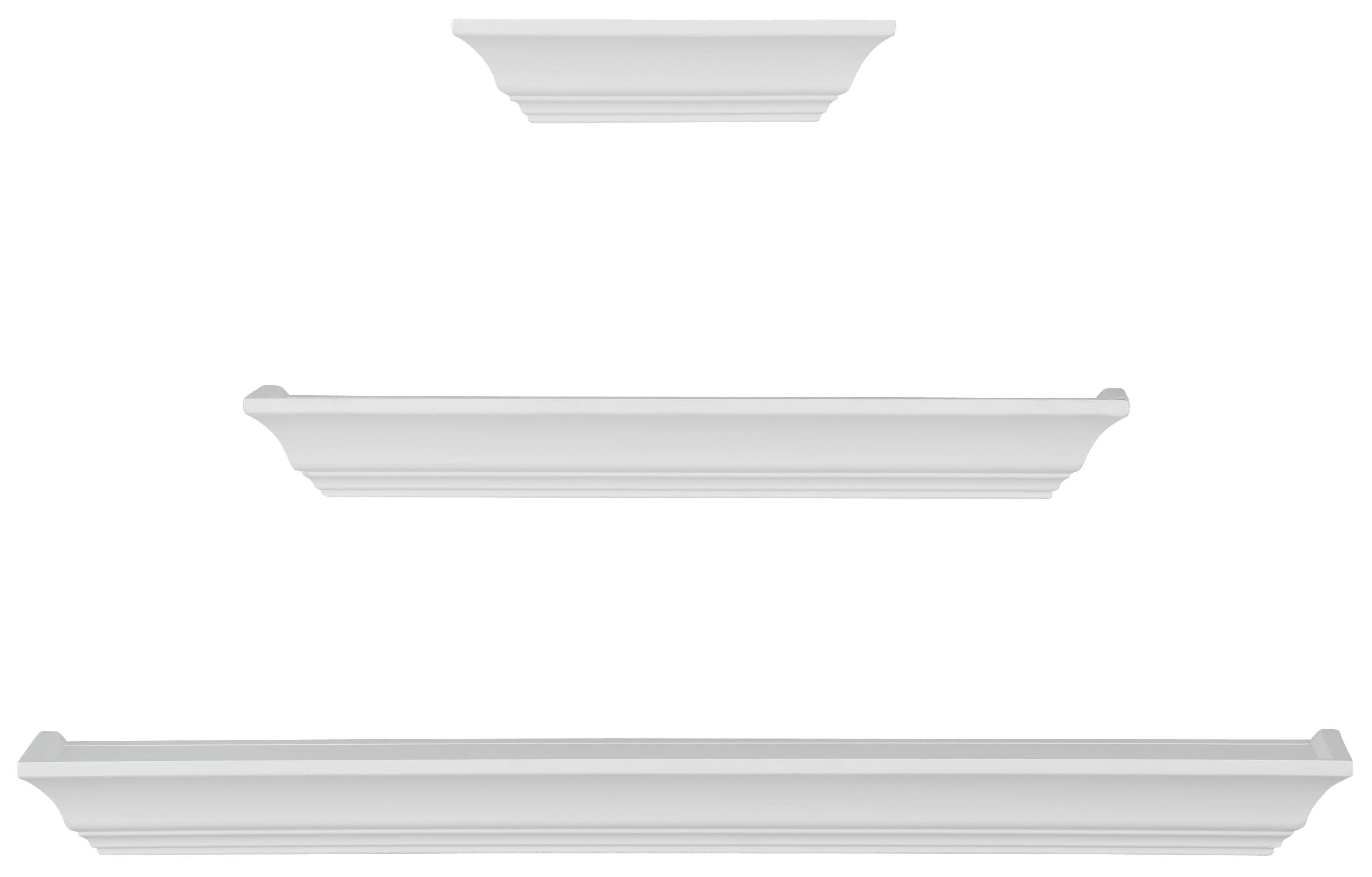 Home affaire Decoratief wandrek Wandconsole, decoratief rek, wanddecoratie, Shabby look (set, 3-delig)