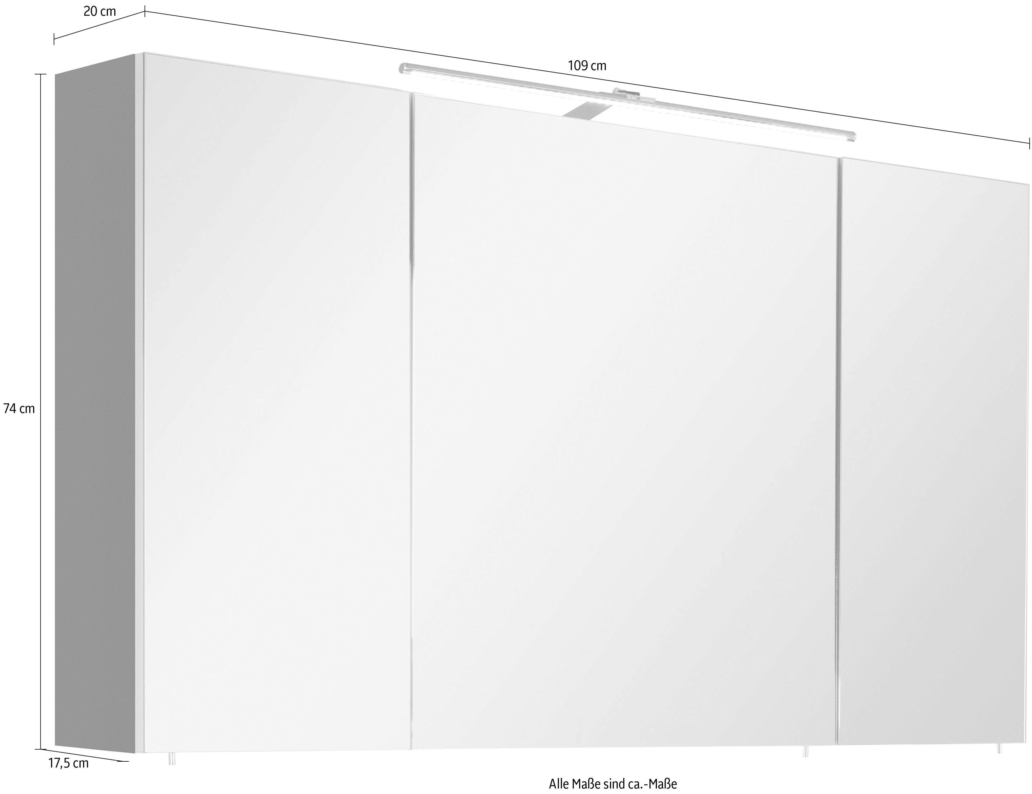 OPTIFIT Spiegelkast AVA met ledverlichting