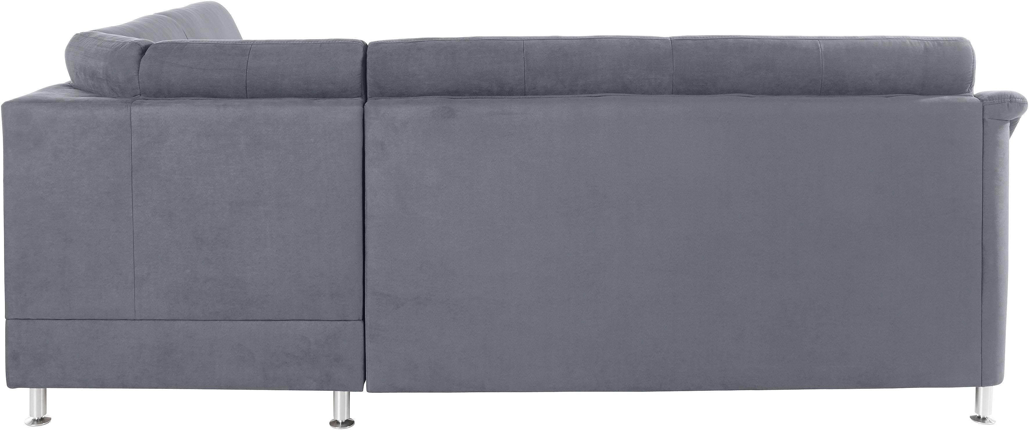 Places of Style Hoekbank Cardoso L-vorm Binnenvering, naar keuze met bed, lade