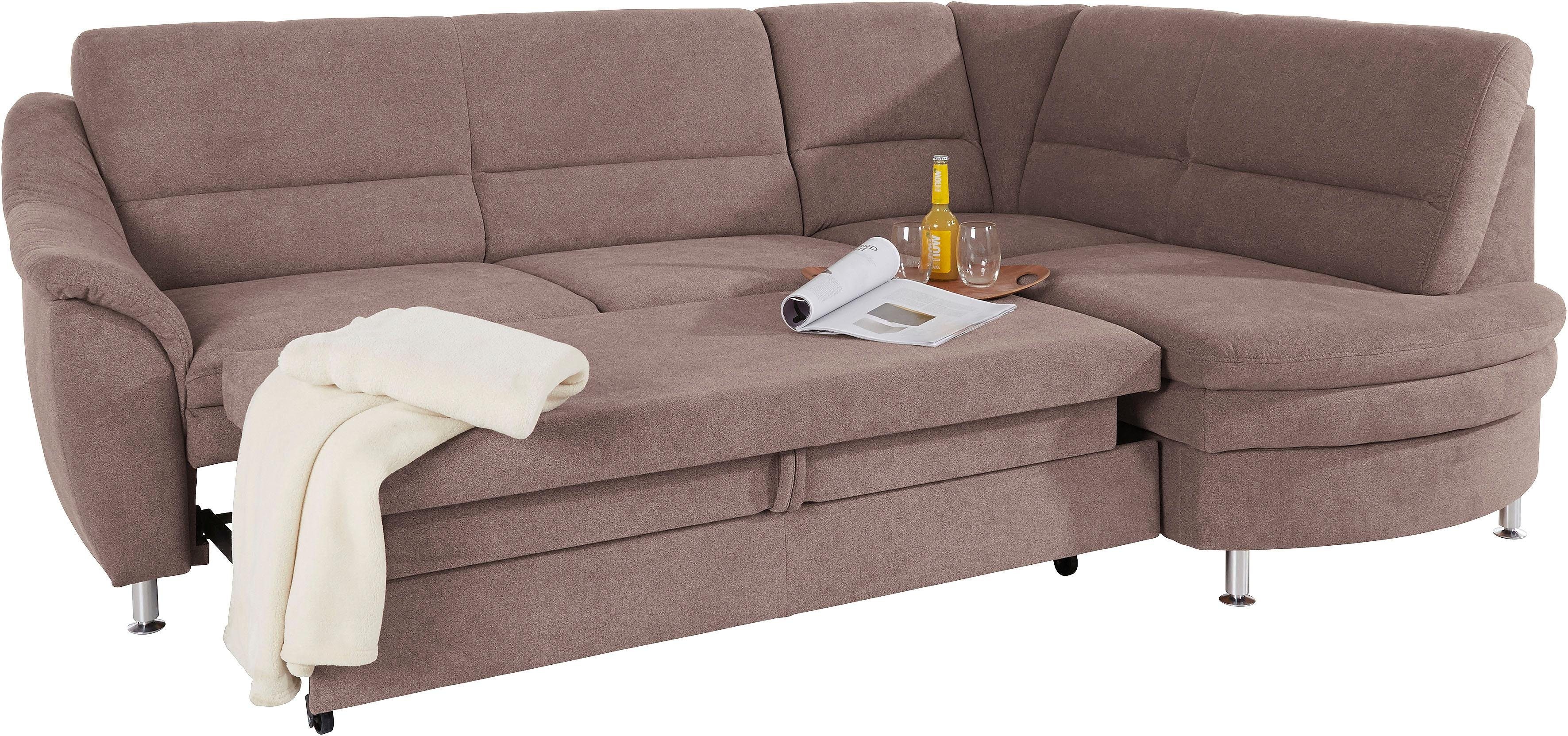 Places of Style Hoekbank Cardoso L-vorm Binnenvering, naar keuze met bed, lade