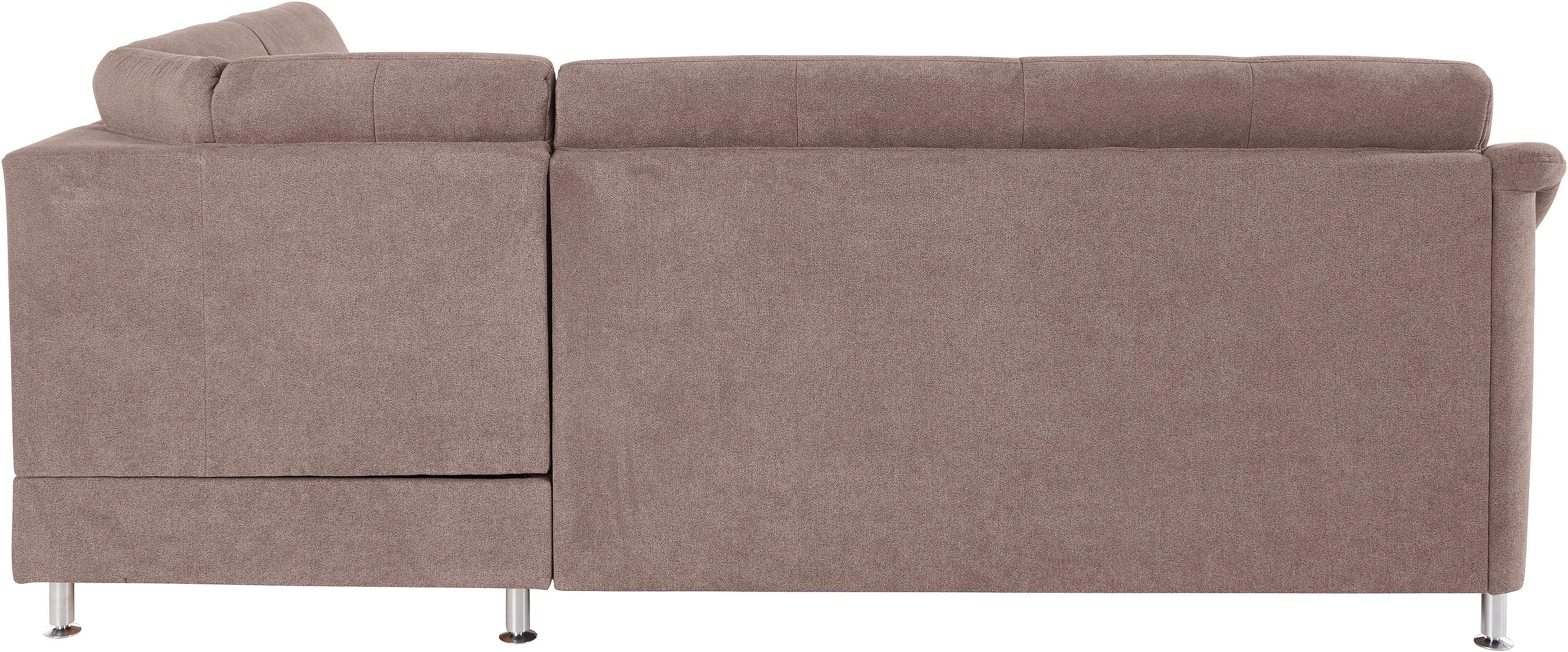 Places of Style Hoekbank Cardoso L-vorm Binnenvering, naar keuze met bed, lade