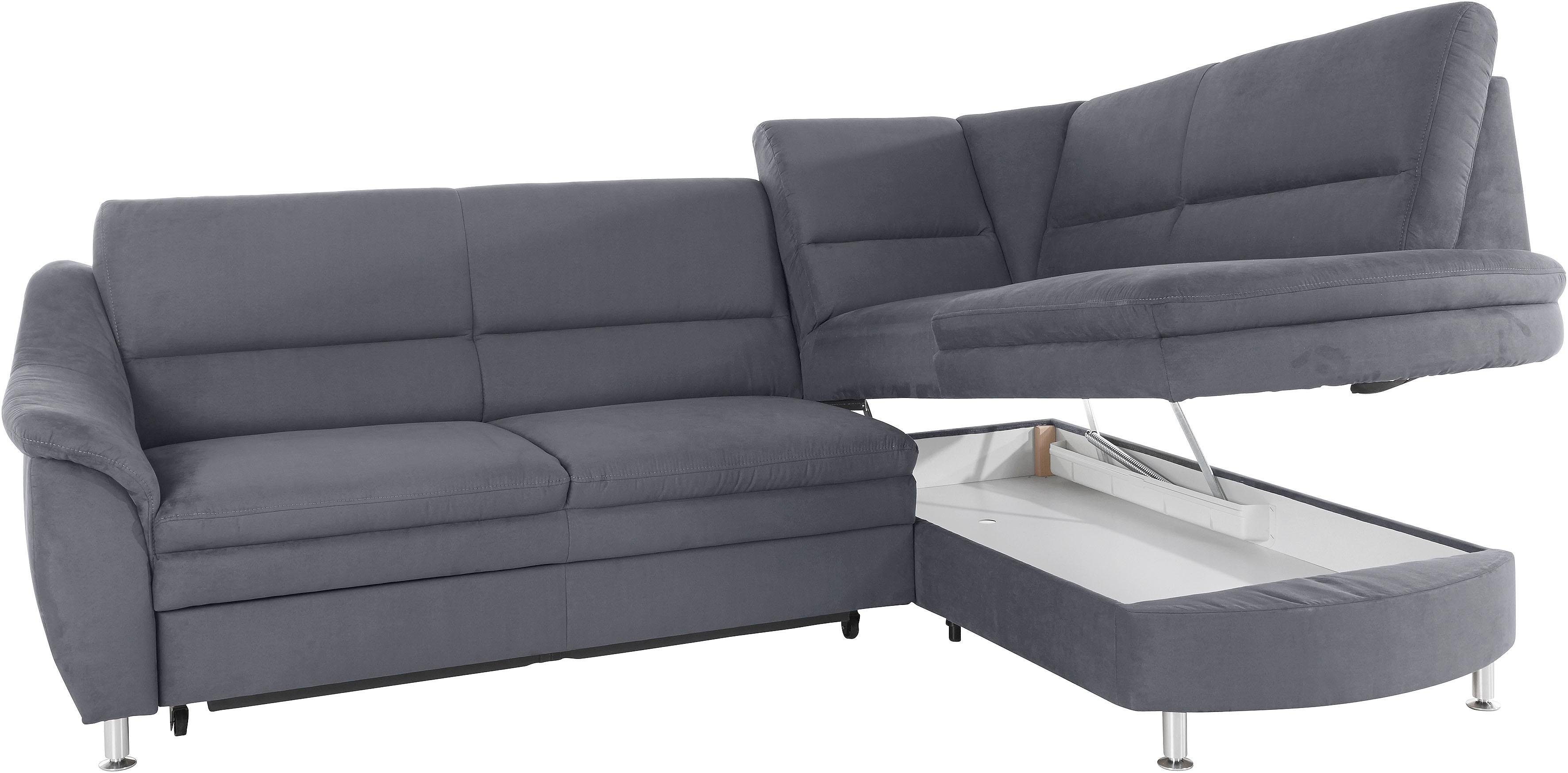 Places of Style Hoekbank Cardoso L-vorm Binnenvering, naar keuze met bed, lade