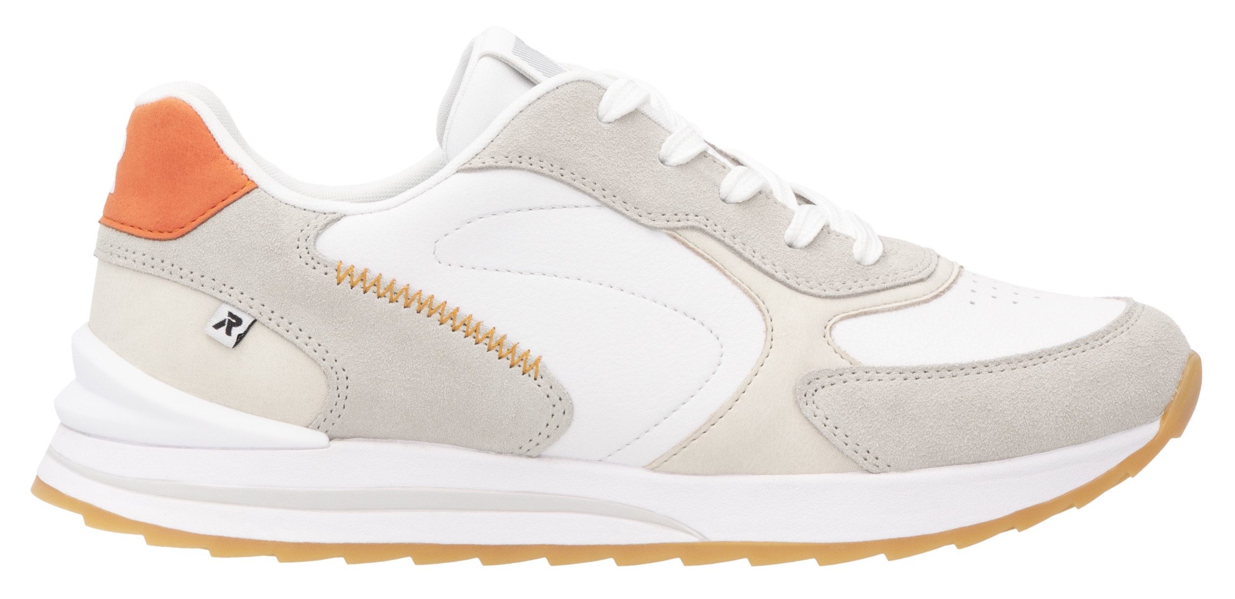 RIEKER Sport Sneakers met sleehak , lage schoen, veterschoen, vrijetijdssneaker met zachte inlegzool