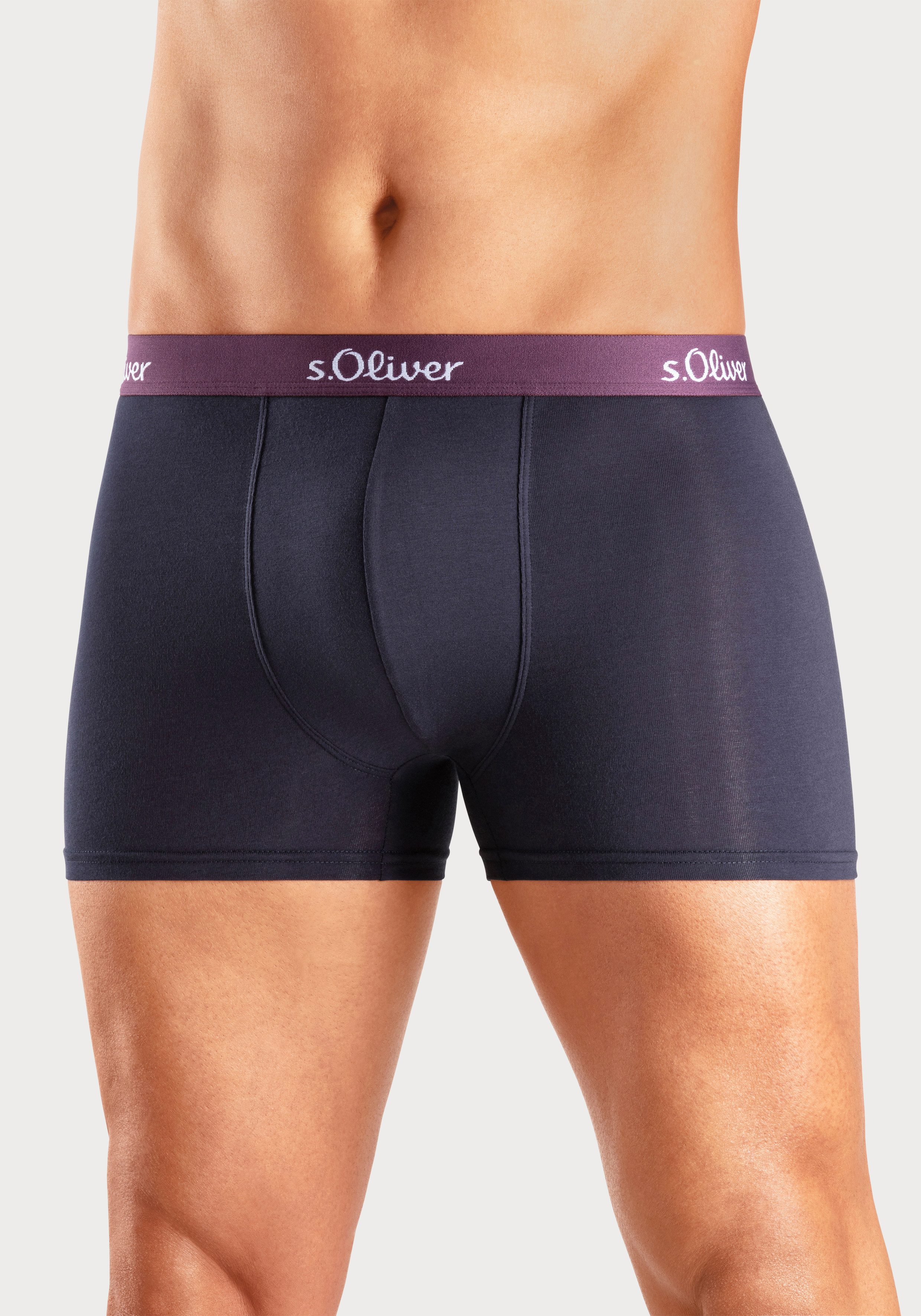 s.Oliver RED LABEL Beachwear Boxershort voor heren klassieke basis voor elke garderobe (3 stuks)