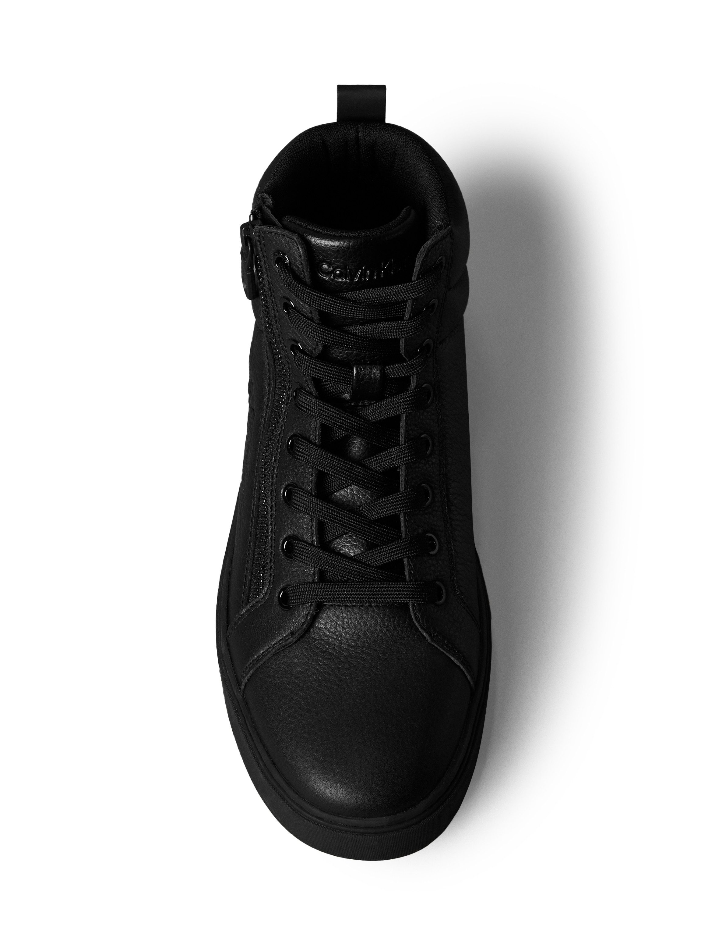 Calvin Klein Veterschoenen CLASSIC CUP MID LACEUP ZIP LTH High top sneaker, sneakerboots, enkellaars met gewatteerde schacht