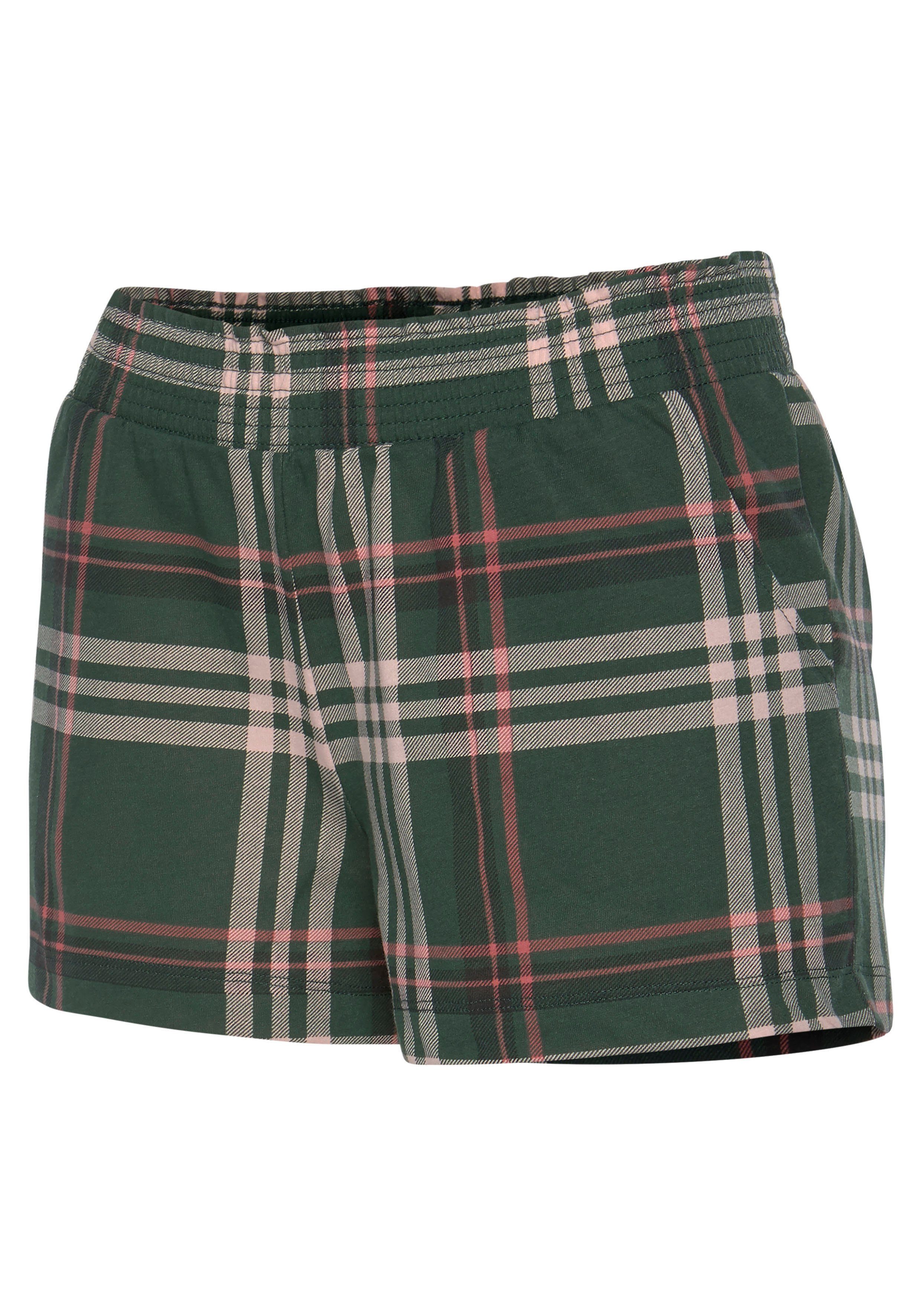 Vivance Dreams Shortama Elastische tailleband in smok-look (2-delig, 1 stuk)