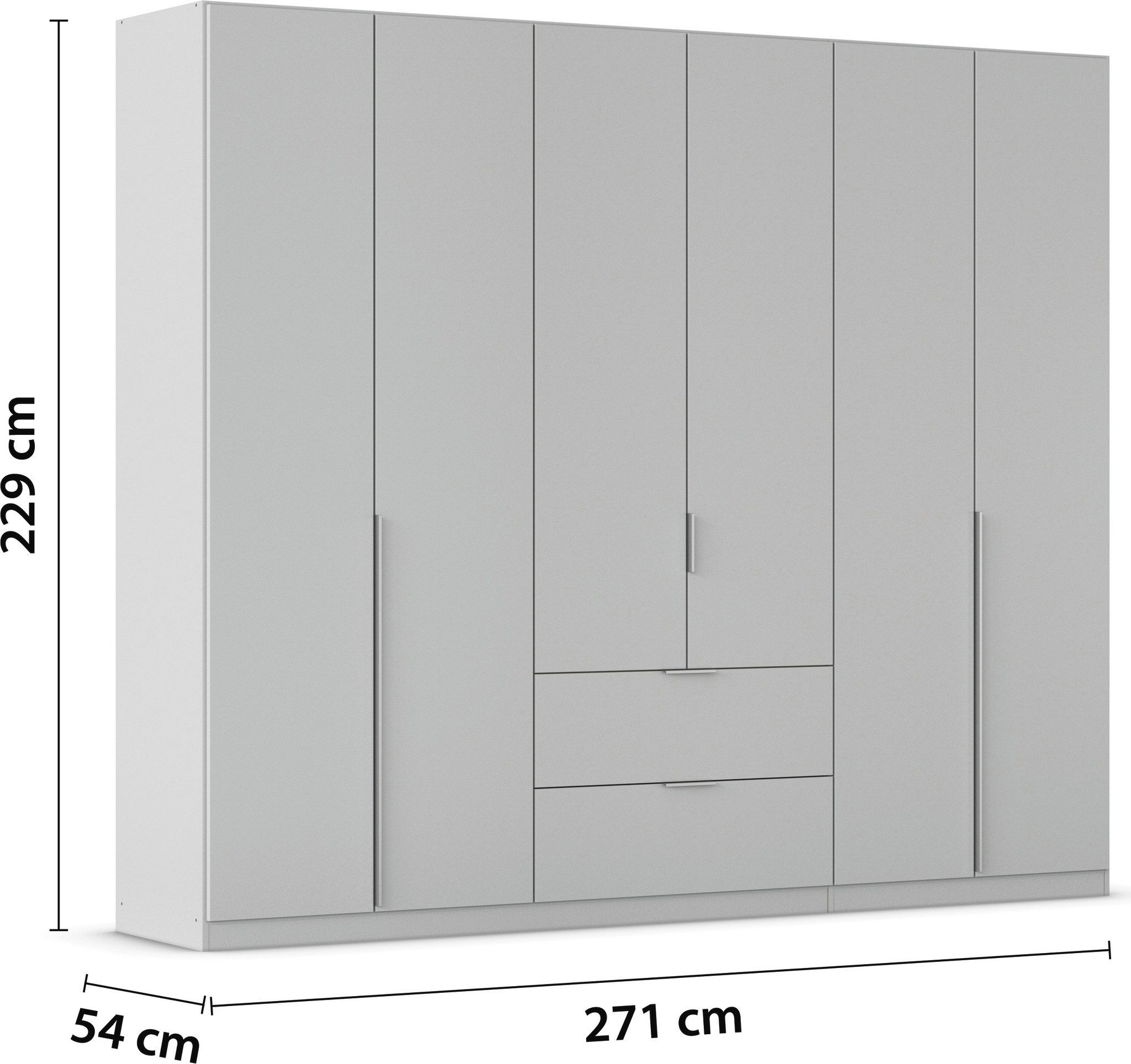 rauch Draaideurkast Kledingkast kast garderobe AGORDO met decor- of hoogglansfront