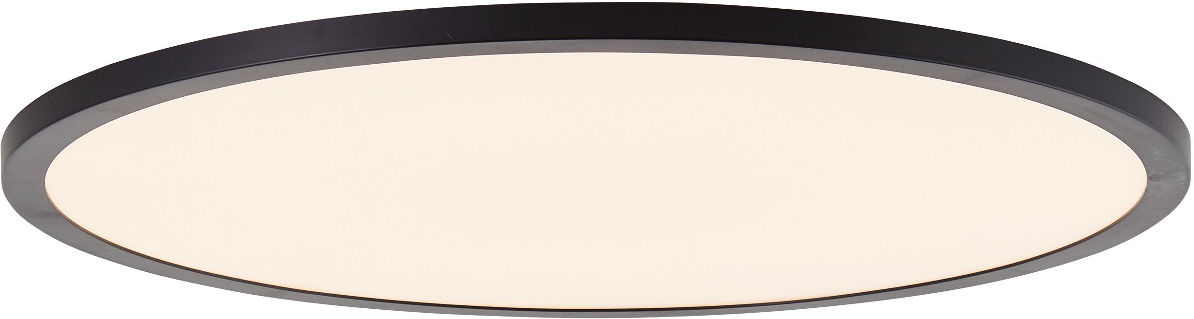 Brilliant Leuchten Ledscherm Tuco Ø 50 cm, dimbaar, CCT, 3900 lm, afstandsbediening, kunststof, zwart/wit (1 stuk)