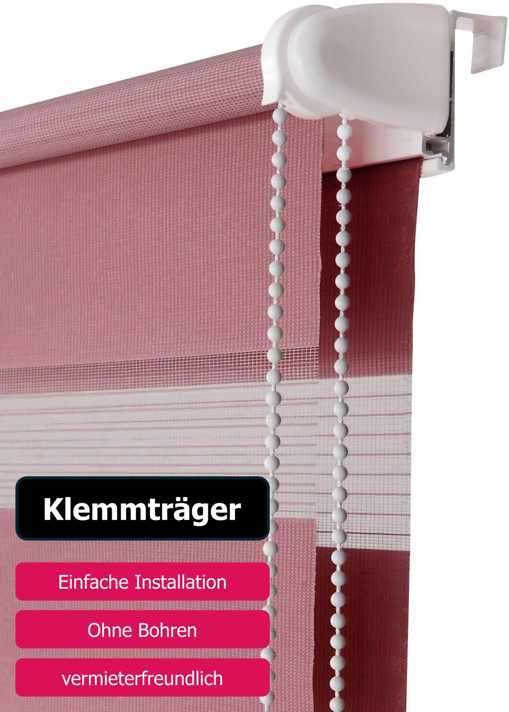 my home Duo-rolgordijn MARANO Standaardmaat, bestseller met ruim 6500 4,5-sterren-beoordelingen, klemsteunen (1 stuk)