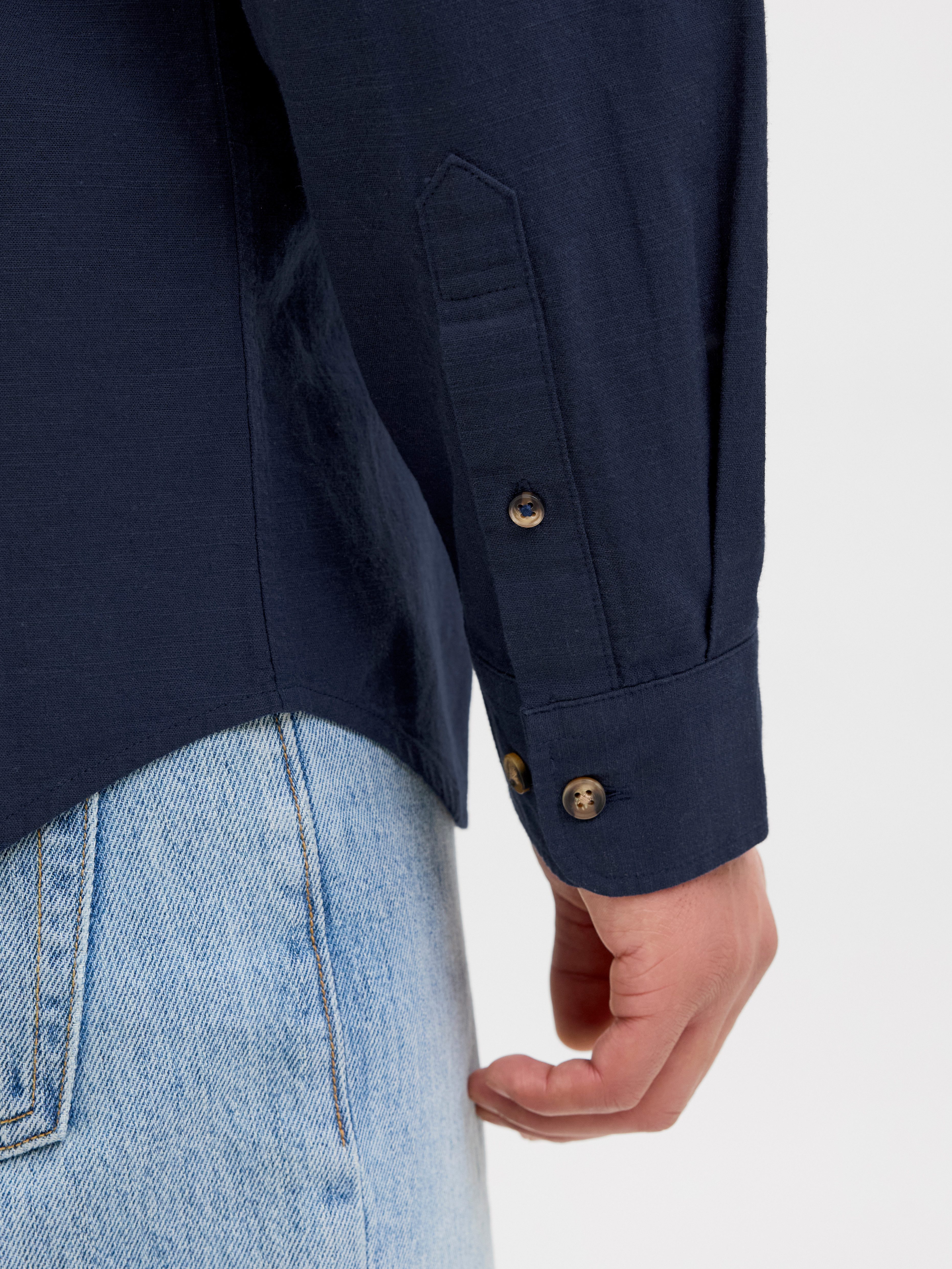 Jack & Jones Overhemd met lange mouwen JJESUMMER BAND SHIRT LS SN