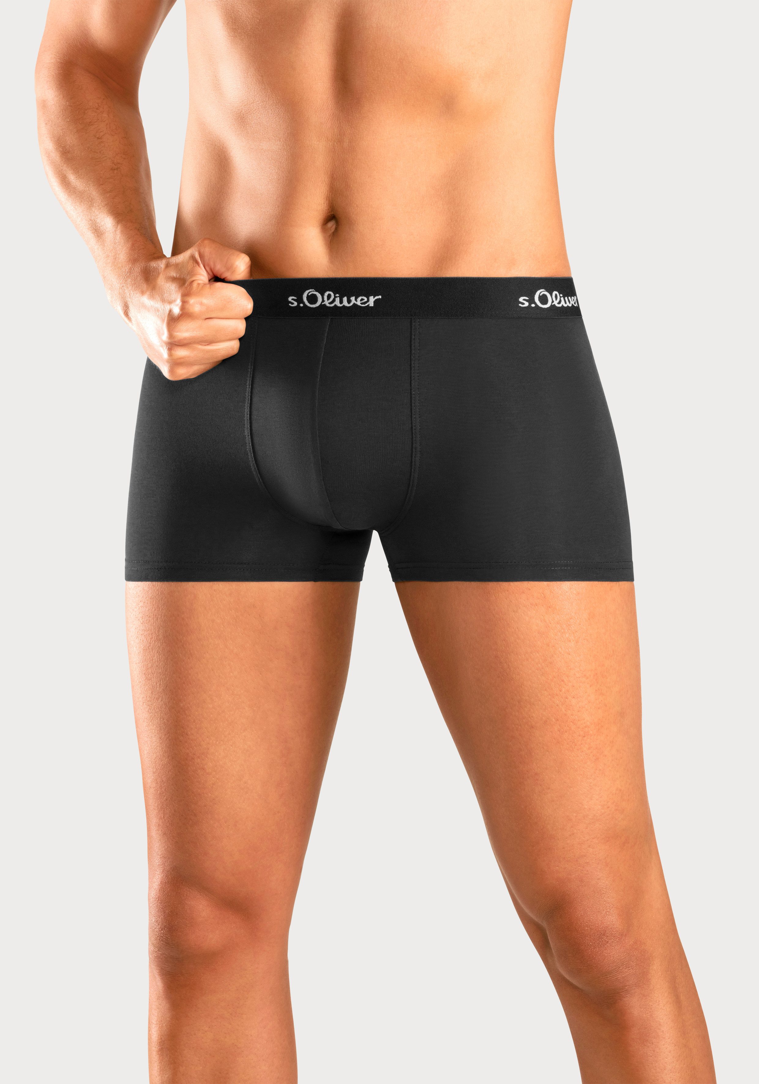 s.Oliver RED LABEL Beachwear Boxershort voor heren klassieke basis voor elke garderobe (3 stuks)