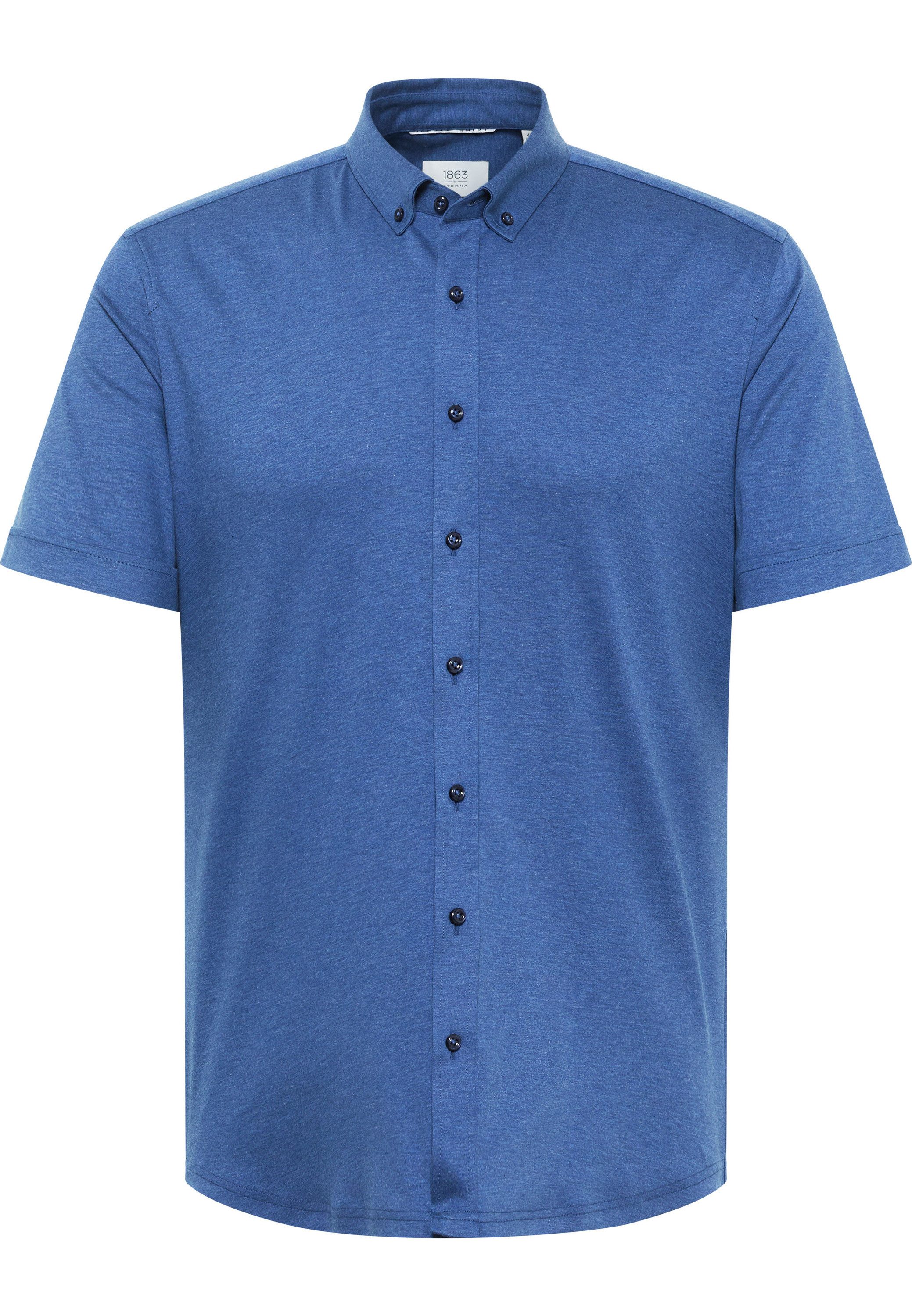 Eterna Overhemd met korte mouwen Slim fit NON IRON (strijkvrij)