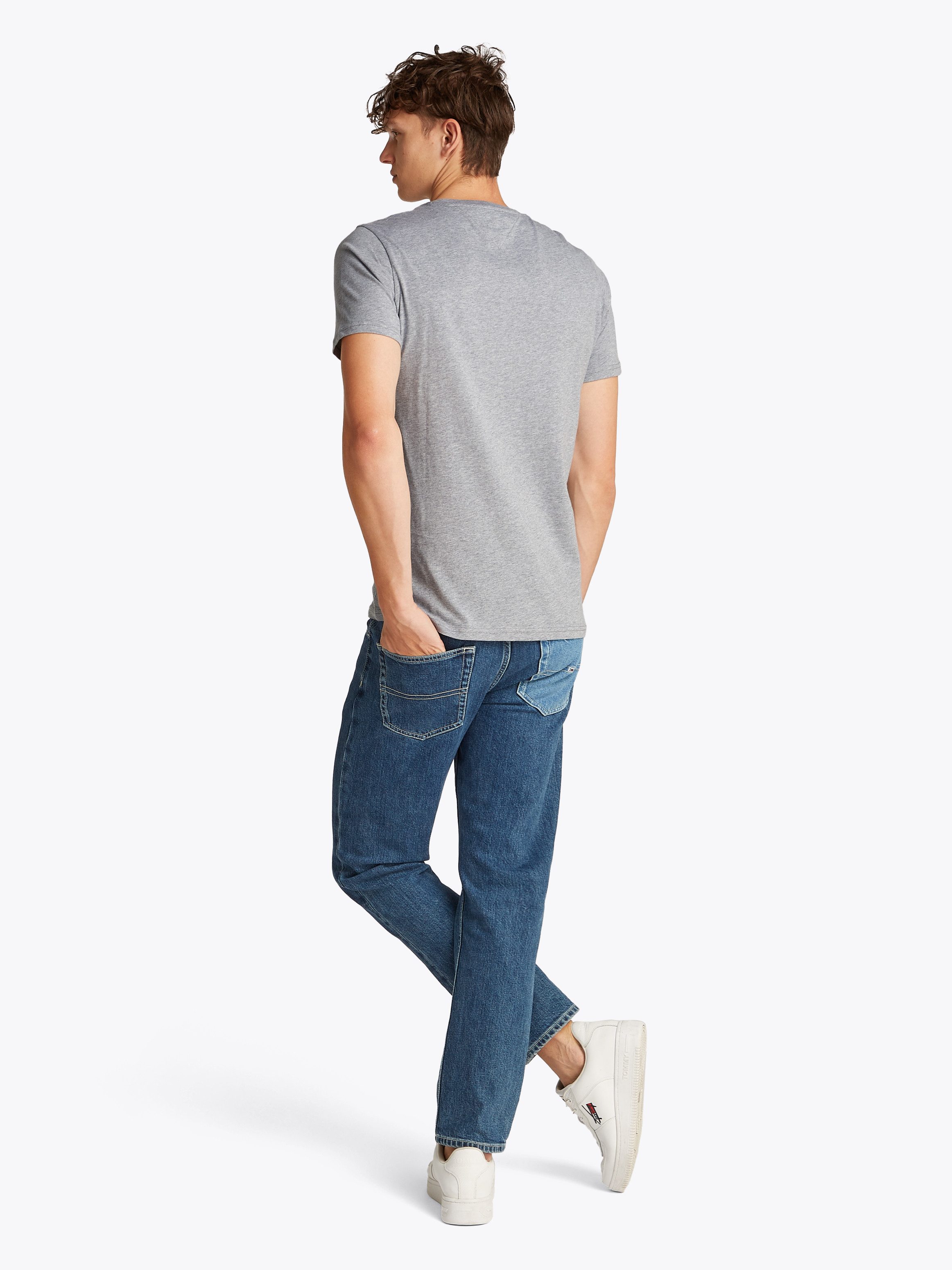 TOMMY JEANS T-shirt TJM SLIM ESSENTIAL FLAG TEE EXT