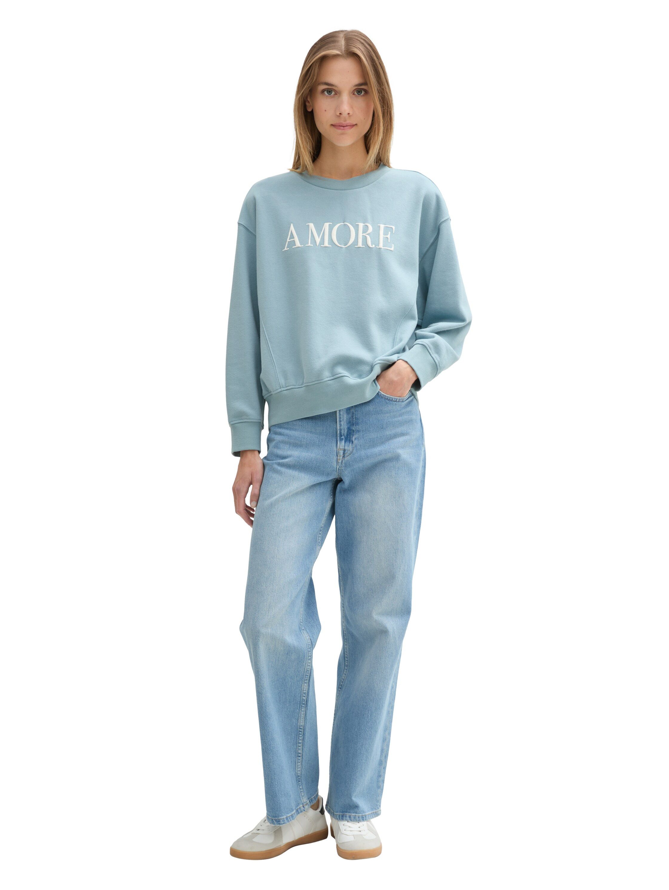 Tom Tailor Denim Sweatshirt met belettering