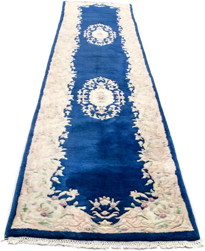 morgenland Wollen kleed China vloerkleed met de hand geknoopt blauw