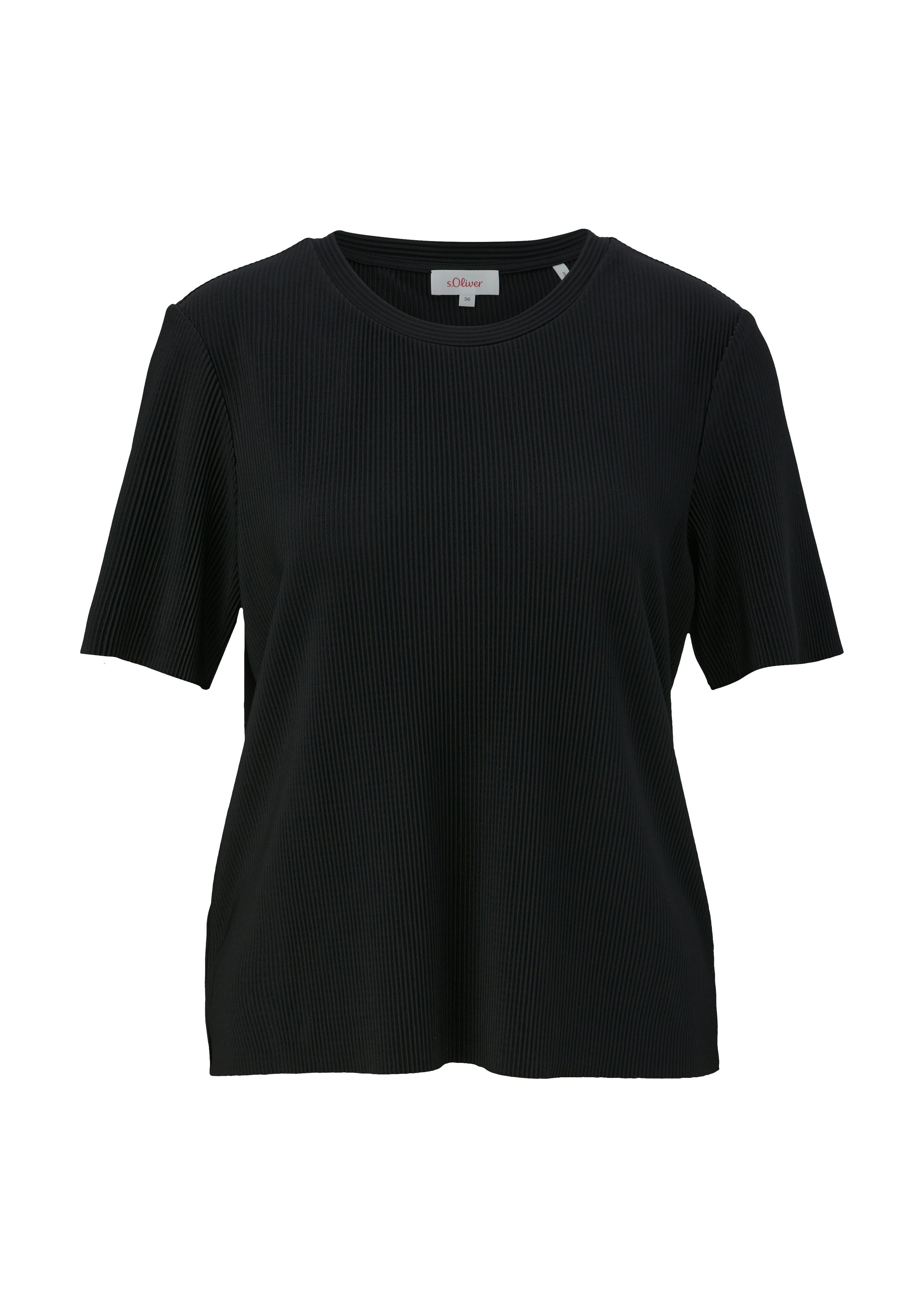 s.Oliver T-shirt met plisséplooien