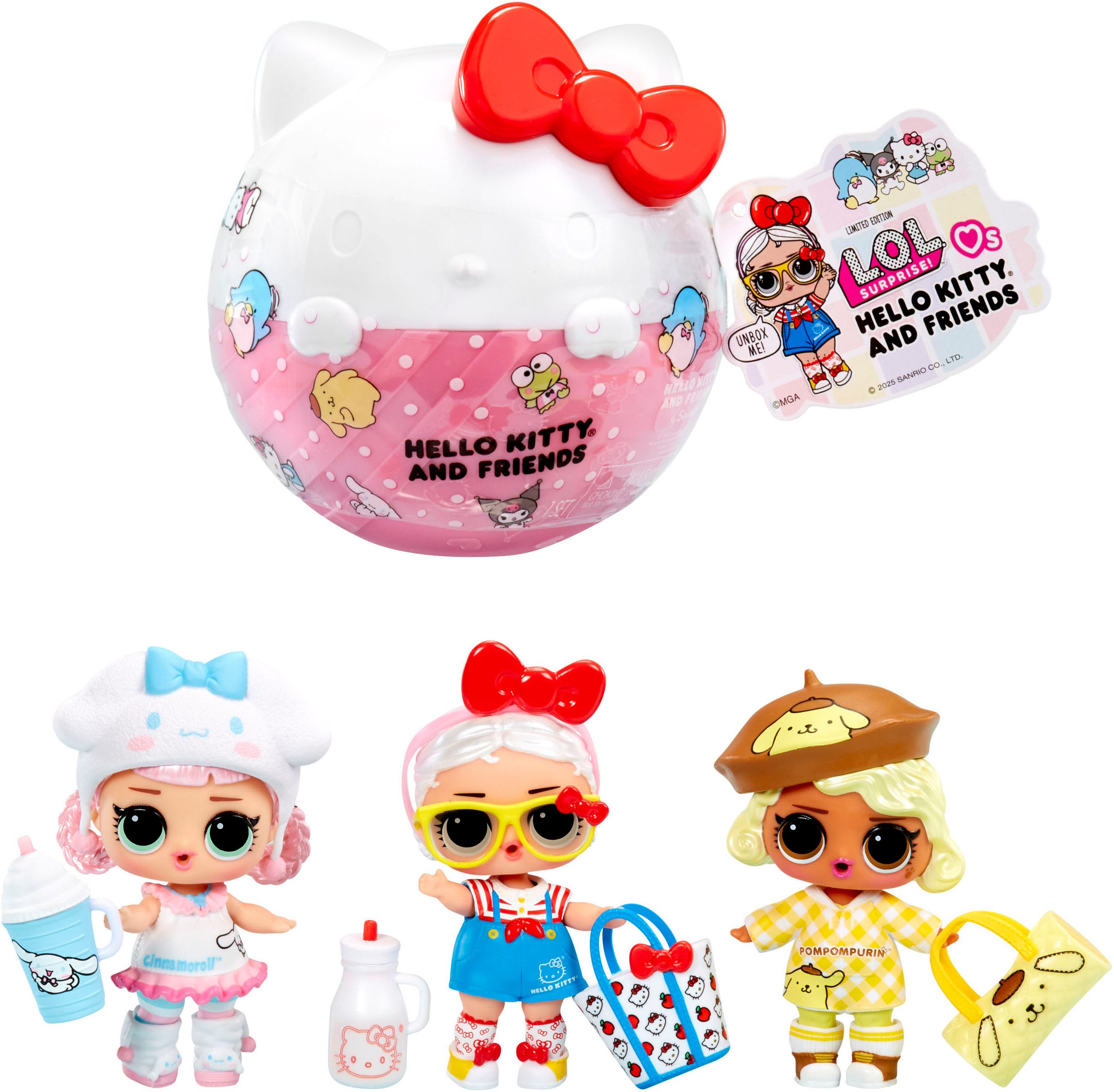 L.O.L. SURPRISE! Aankleedpop L.O.L. Surprise Loves Hello Kitty & Friends Tots Core Characters