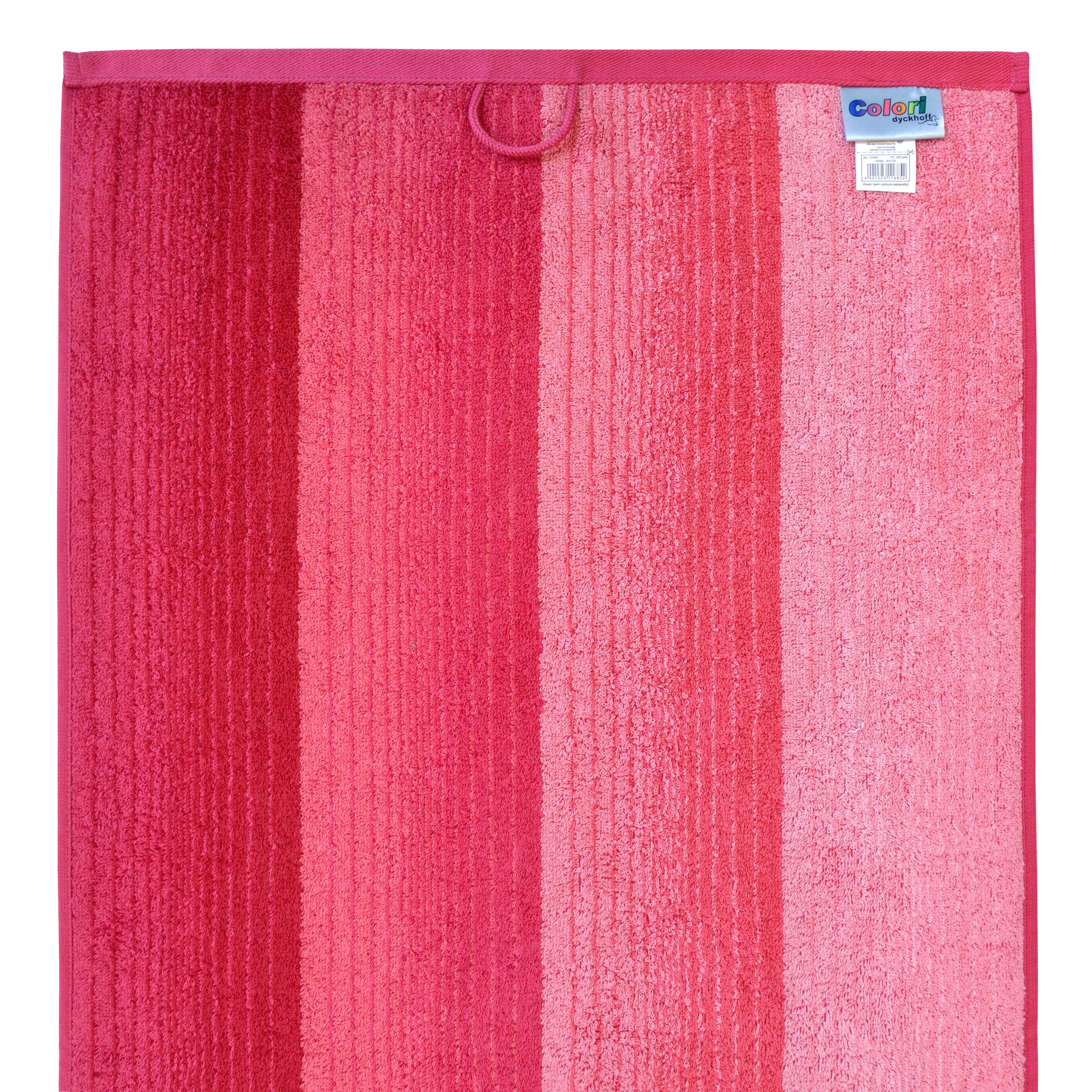 Dyckhoff Handdoekenset Met verloop met kleurverloop, 4 handdoeken (50x100cm), 2 douchehanddoeken (70x140cm) (set, 6-delig)