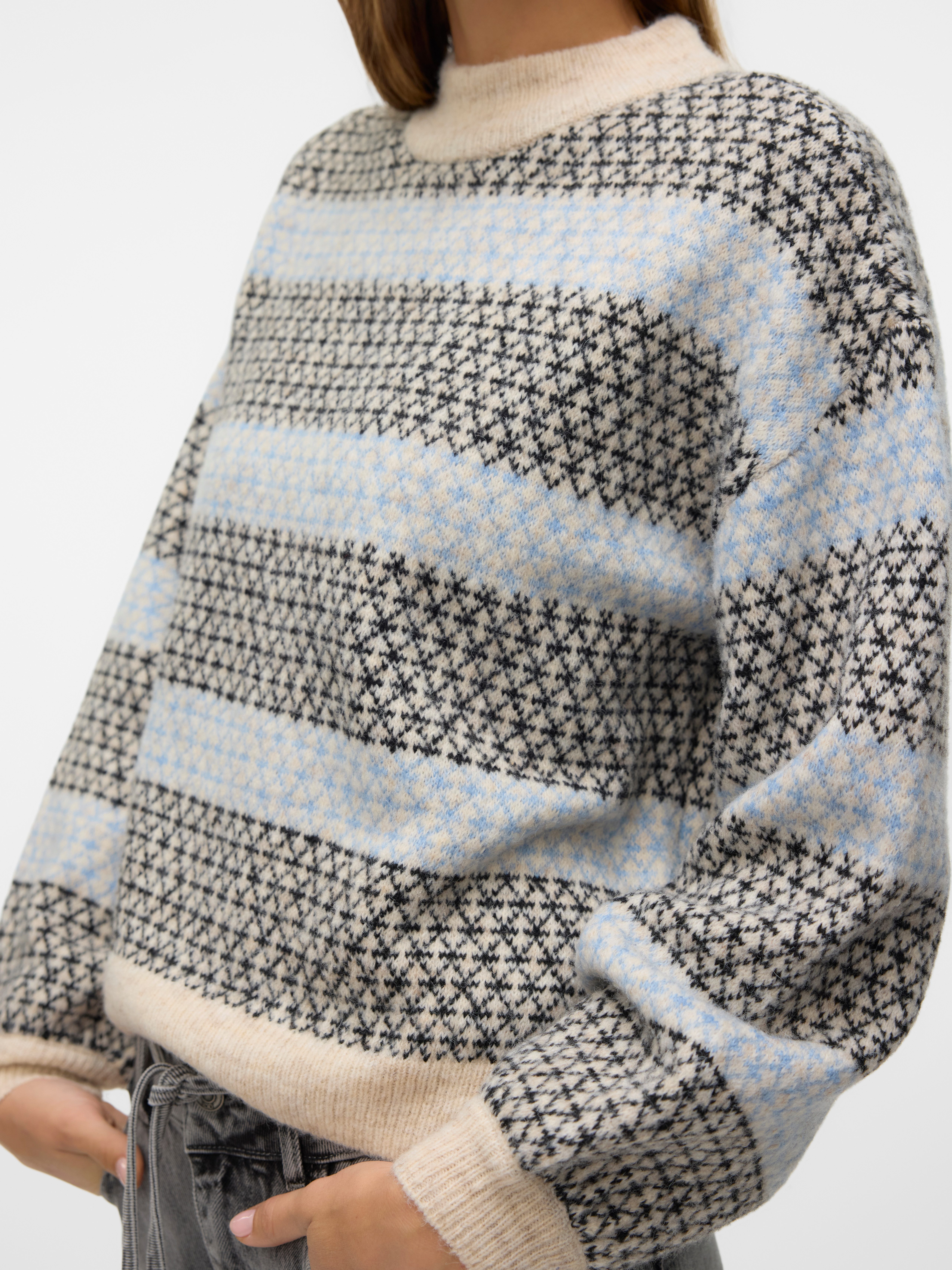 Vero Moda Gebreide trui VMTRIXIE LS HIGHNECK PULLOVER GA BOO