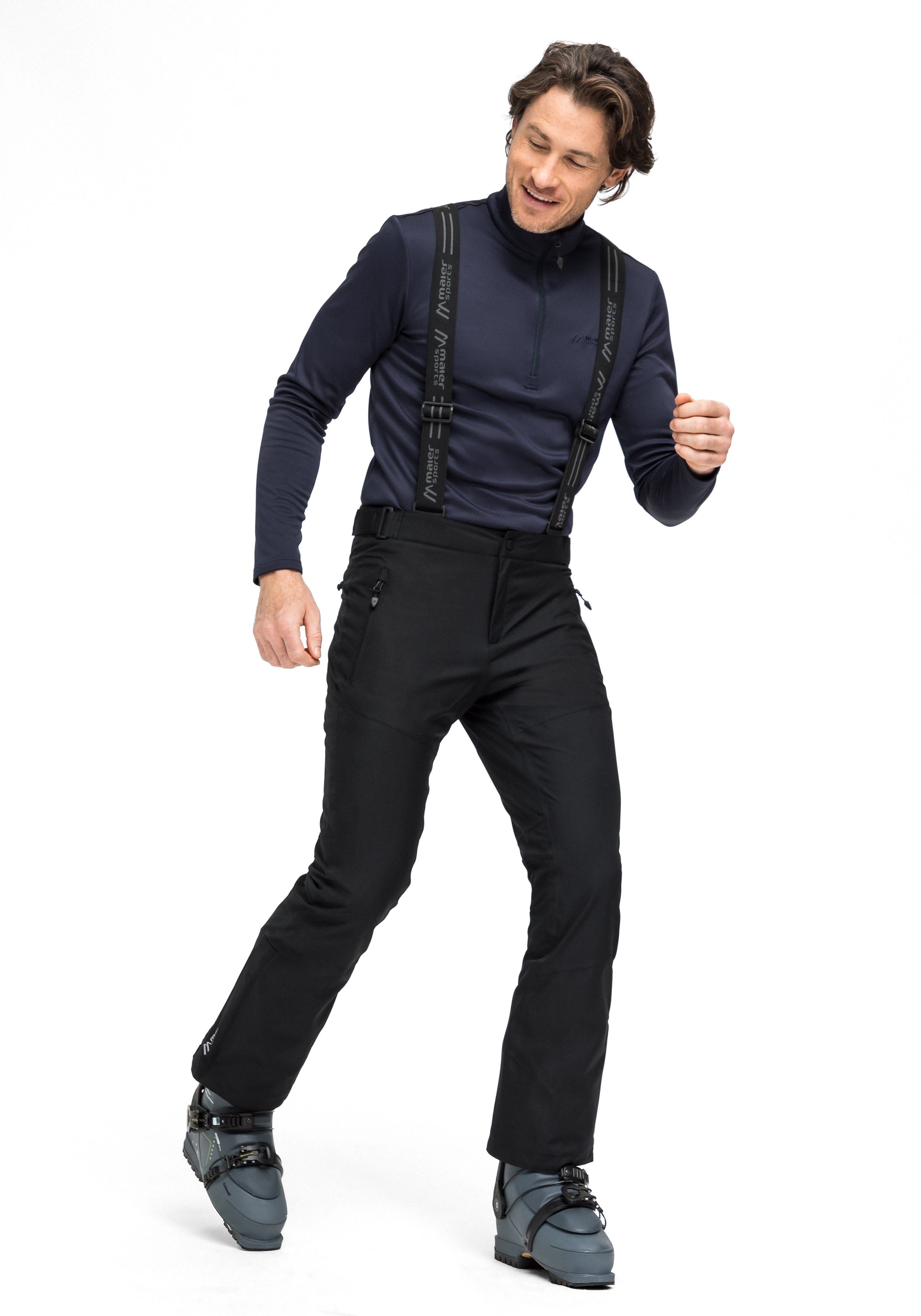 Maier Sports Skibroek Anton light Heren sneeuwbroek met bretels, wind/waterdicht, regular fit